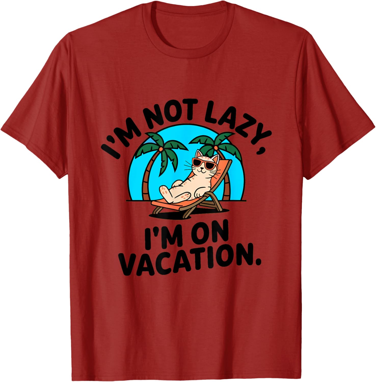 Funny Cat I'm Not Lazy T-Shirt for Cat Lovers and Kitty Moms & Dads - 2