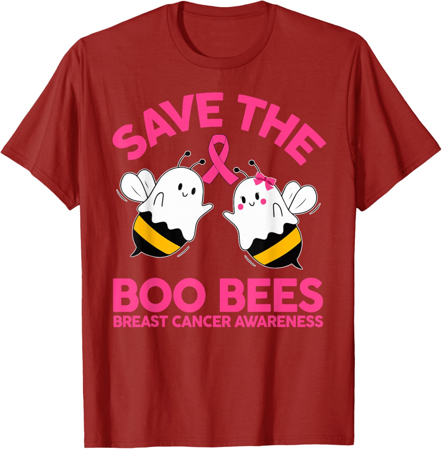 Save The Boobees Breast Cancer Halloween T-Shirt for Women - 8
