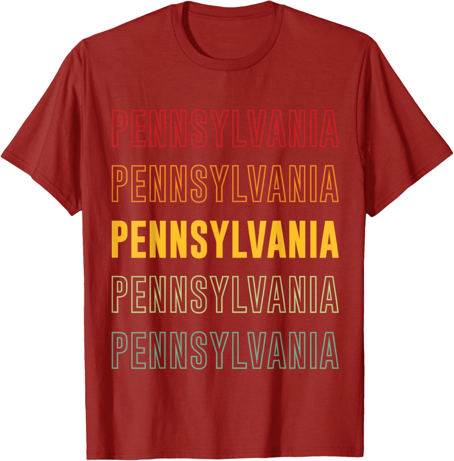 Vibrant Pennsylvania Rainbow T-Shirt for Stylish Comfort and Fun Fashion - 16