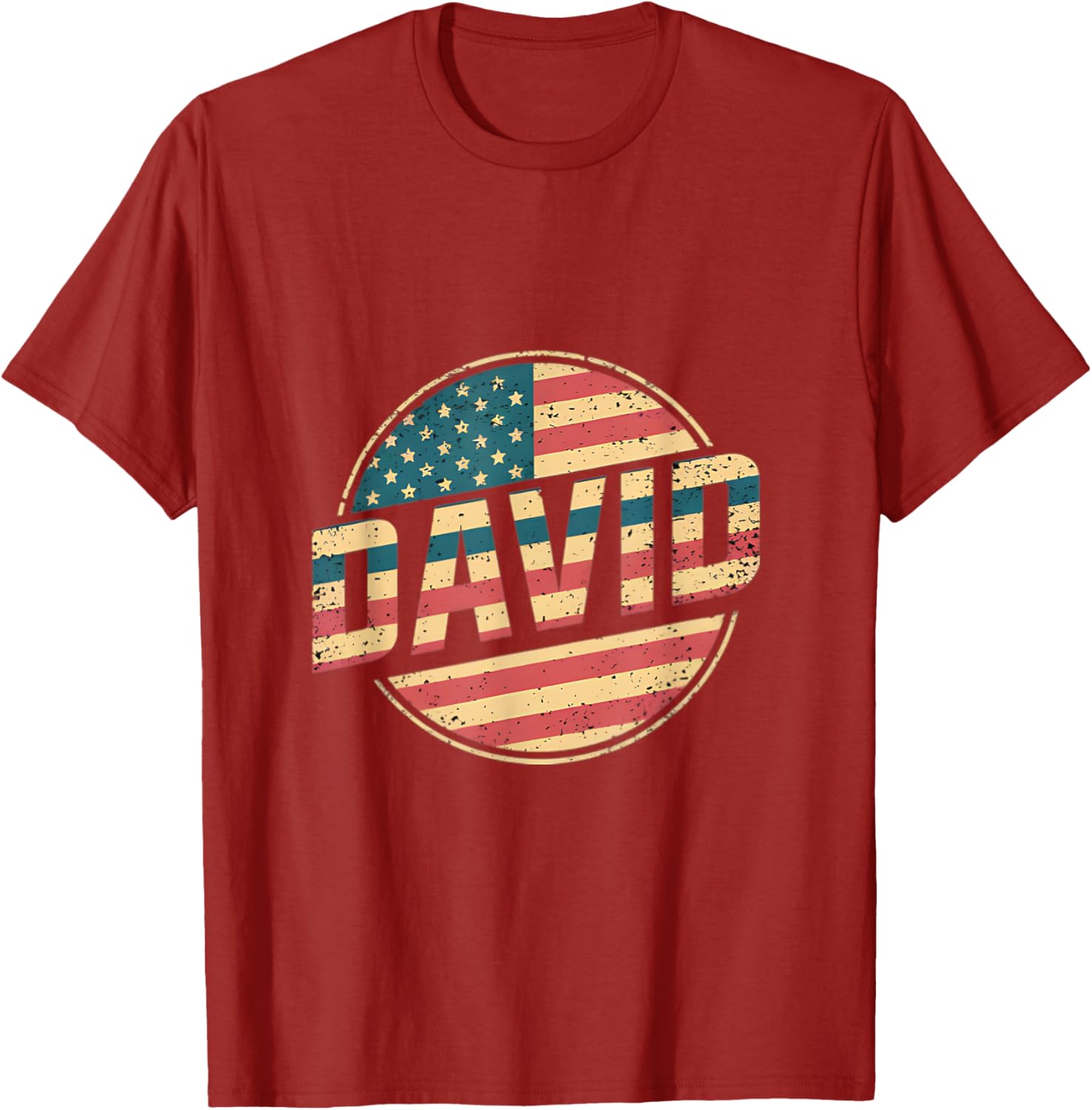 Personalized DAVID USA Flag T-Shirt for Proud Patriots and Fans - 15