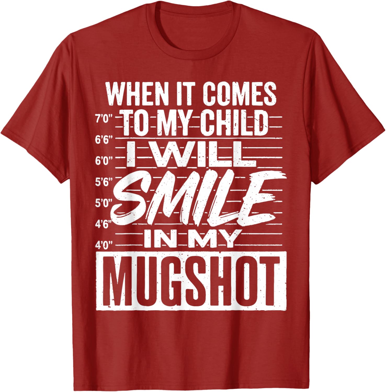 Smile Mugshot T-Shirt for Moms - Funny Parenting Apparel Gift - 14