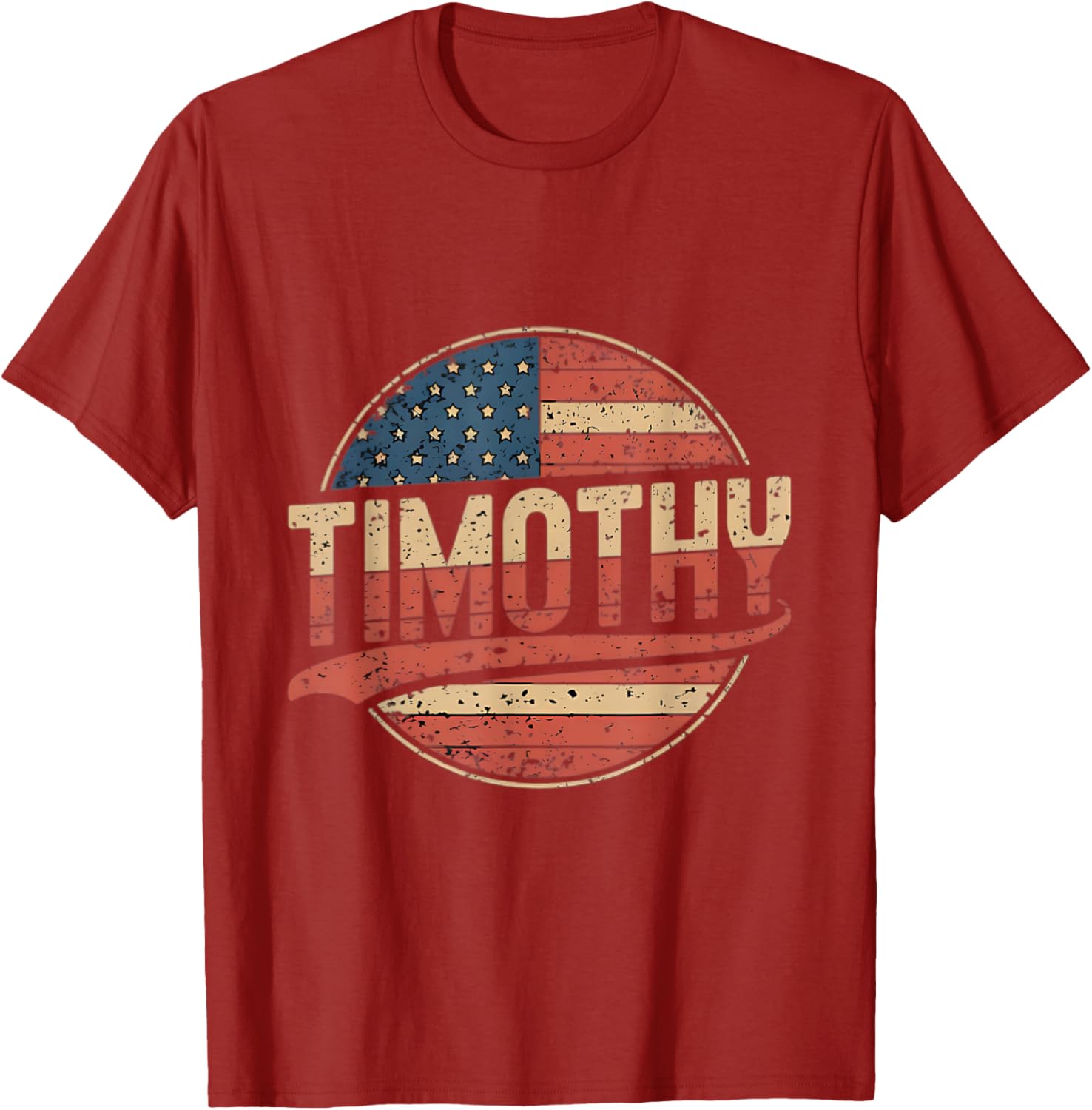 Timothy USA Flag Personalized T-Shirt for Proud Patriots - 13