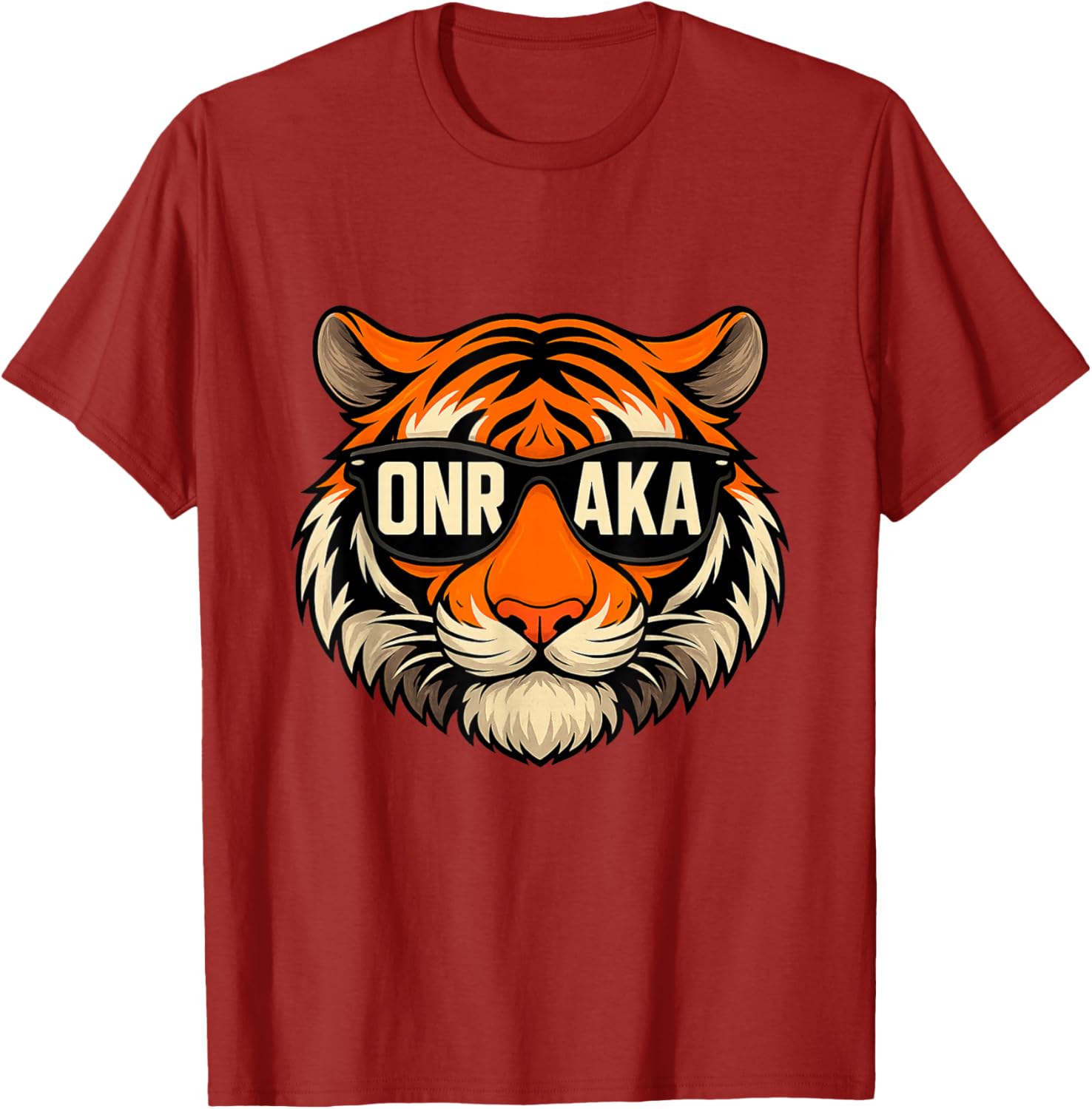 Vintage Tiger Graphic T-Shirt Onrakas Retro Sunglasses Unity Apparel - 27