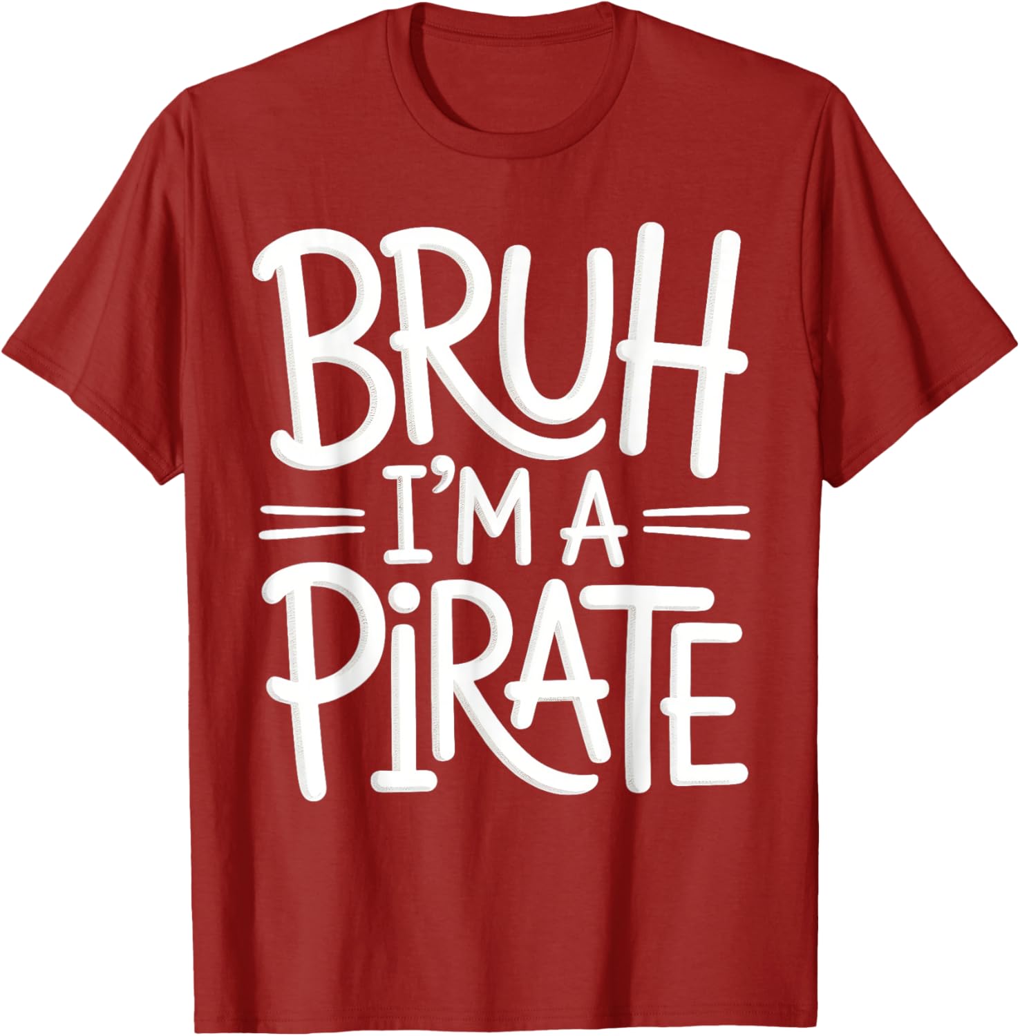 Bruh Pirate Lazy Halloween Costume Kids T-Shirt for Fun Dress-Up - 6