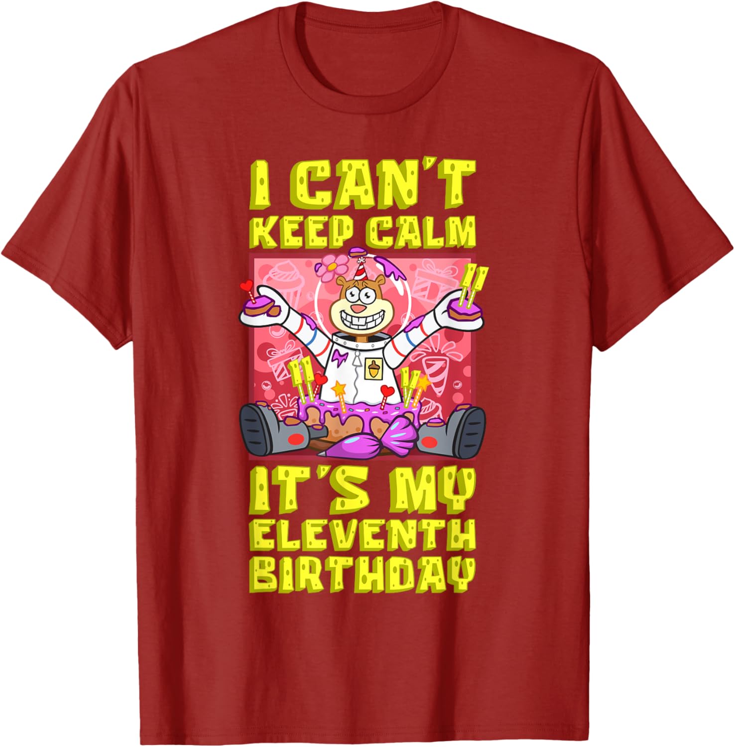Sandy Birthday Shirt - Mademark x SpongeBob 11th Birthday Gift T-Shirt - 10