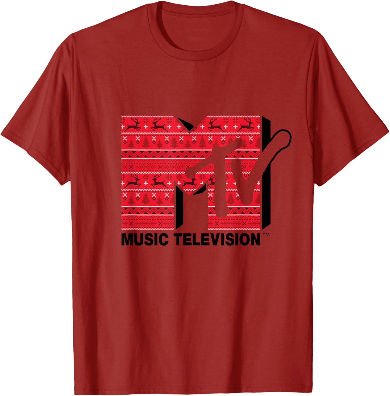 Mademark x MTV Ugly Christmas Style T-Shirt - Festive Retro Logo Wear - 10