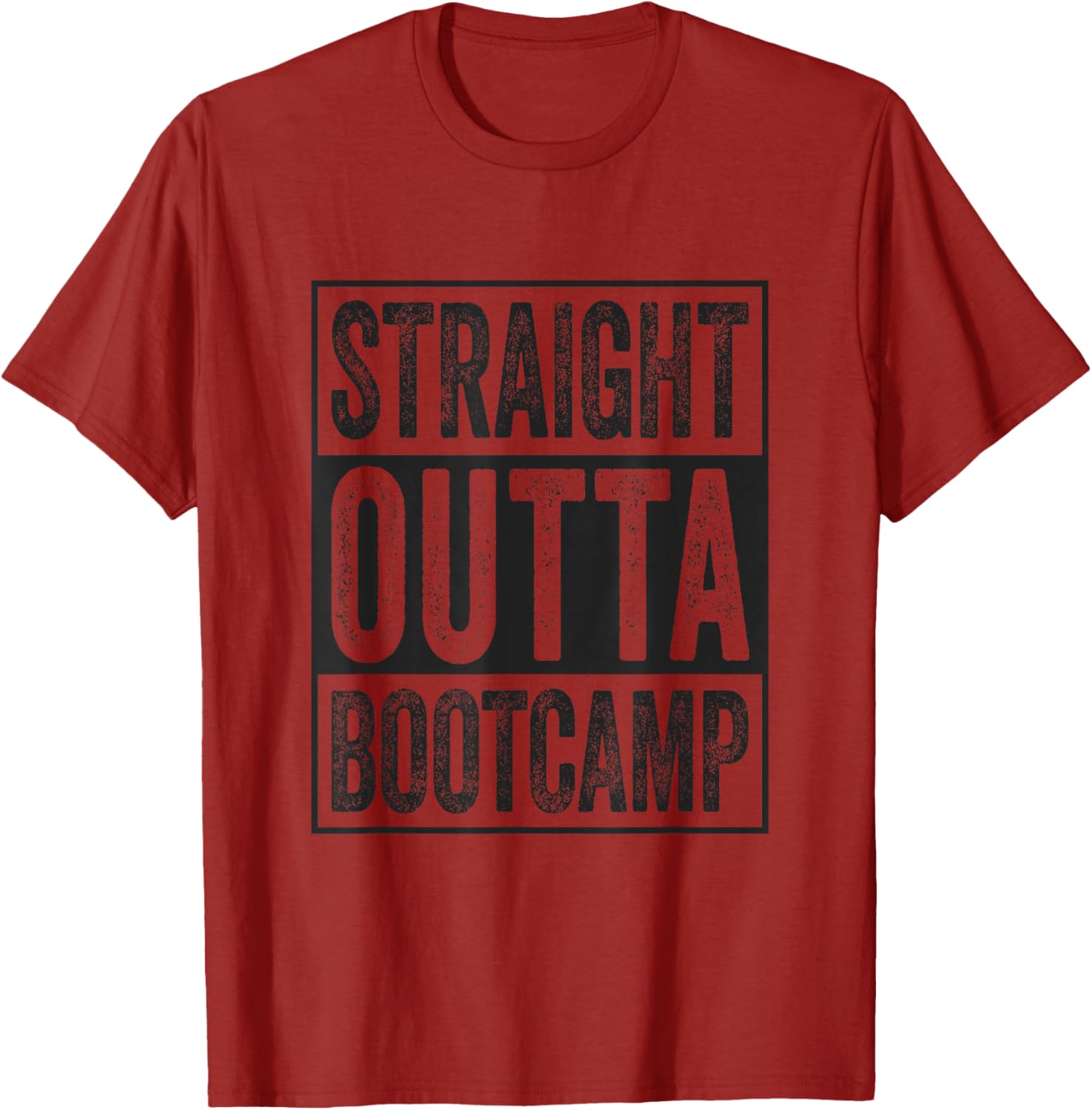 Straight Outta Bootcamp Soldier Basic Training Graduate T-Shirt - 13