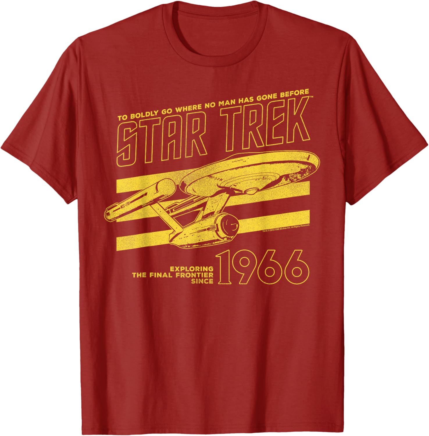 Star Trek Original Series Enterprise 66 Collegiate T-Shirt for Fans - 3