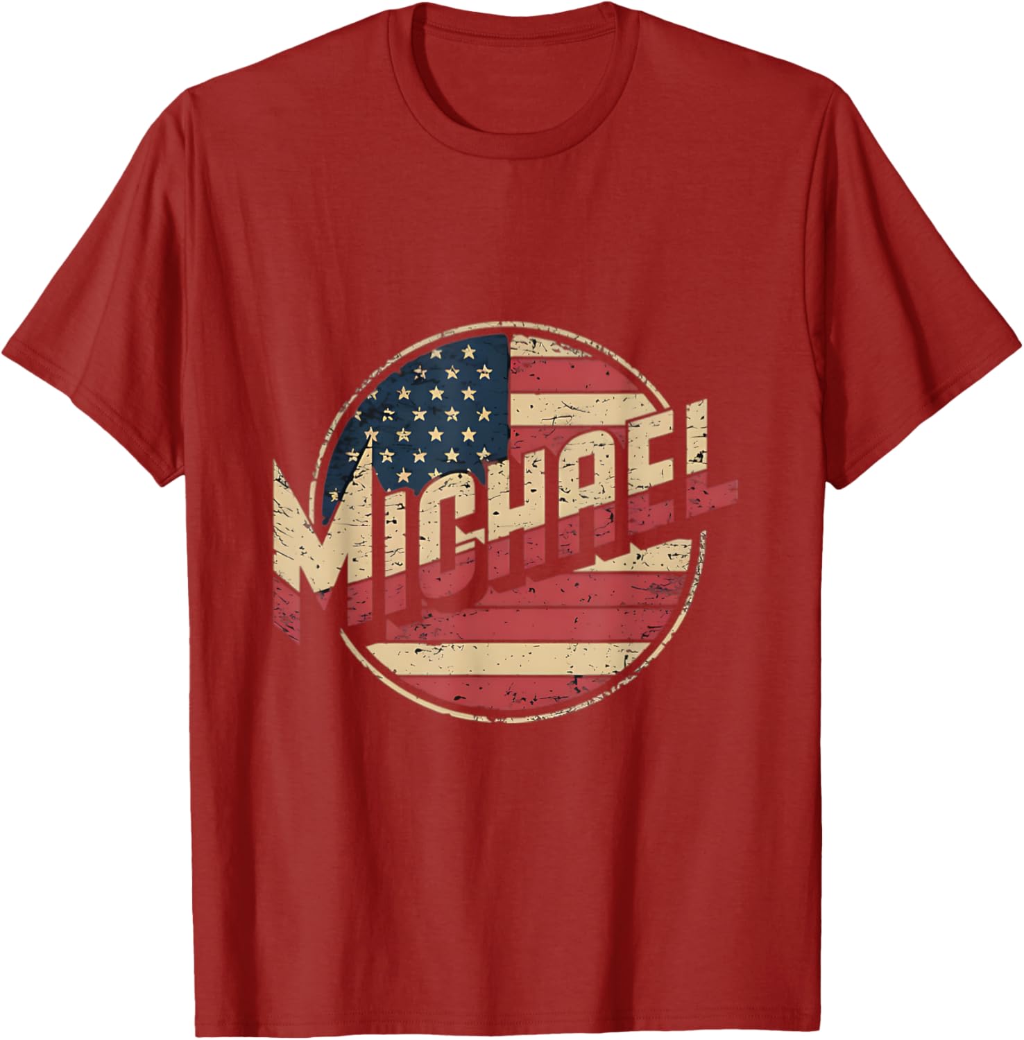 Personalized MICHAEL USA Flag Patriotic T-Shirt for Proud Americans - 11