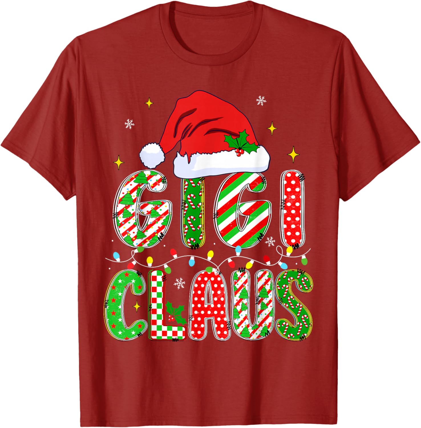 Festive HUGvyn Mom Matching Pajama T-Shirt for Family Christmas Fun - 26