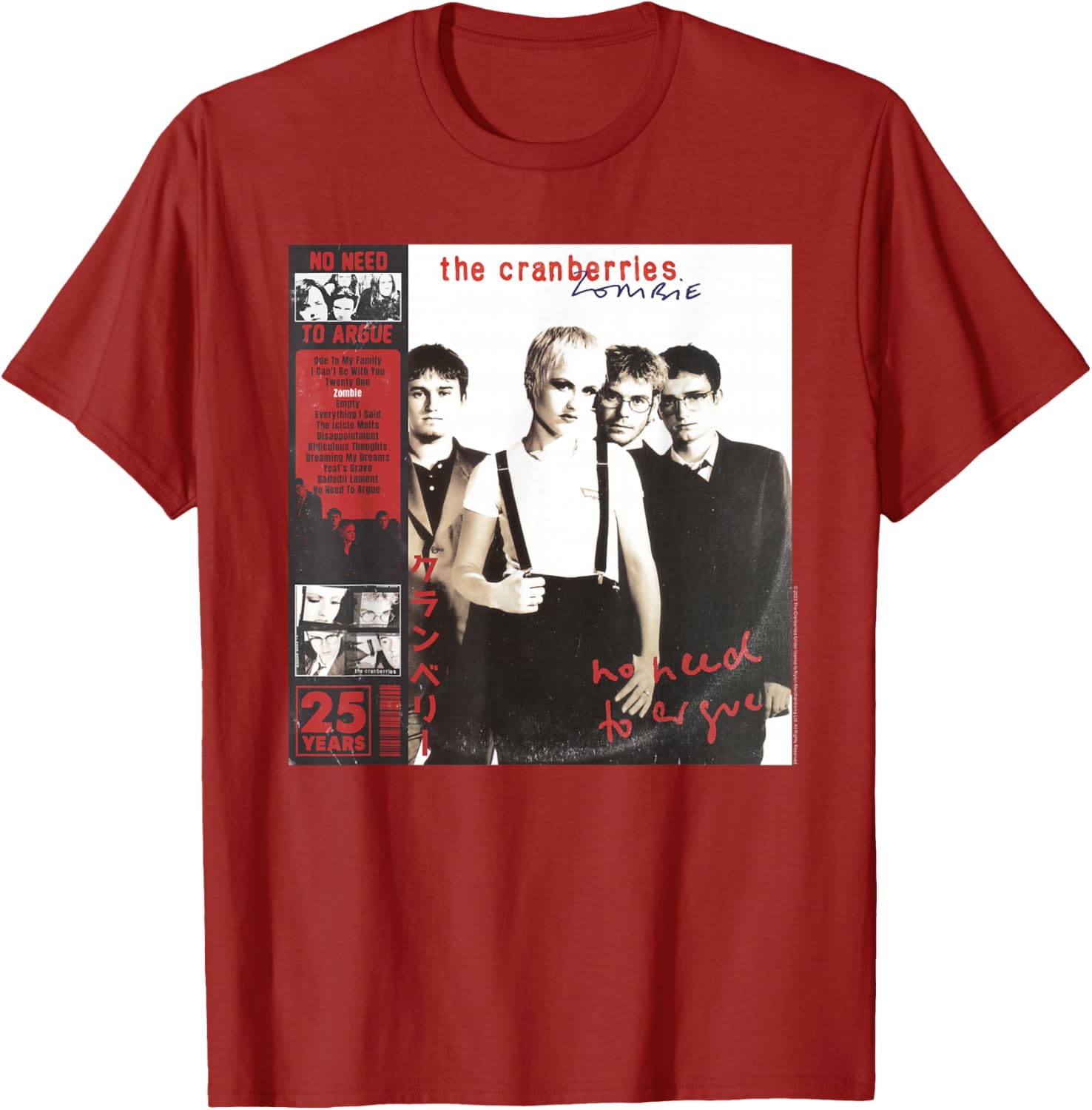The Cranberries No Need to Argue Vintage Band T-Shirt for Fans - 4