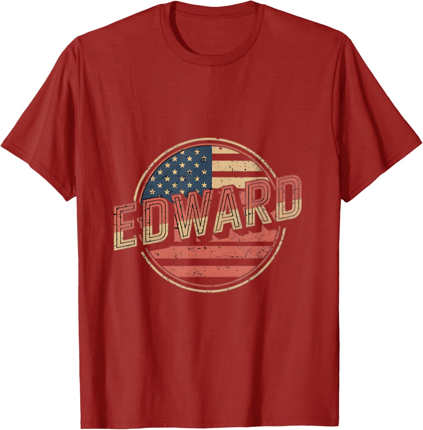 Personalized EDWARD USA Flag T-Shirt for Proud Patriots - 9