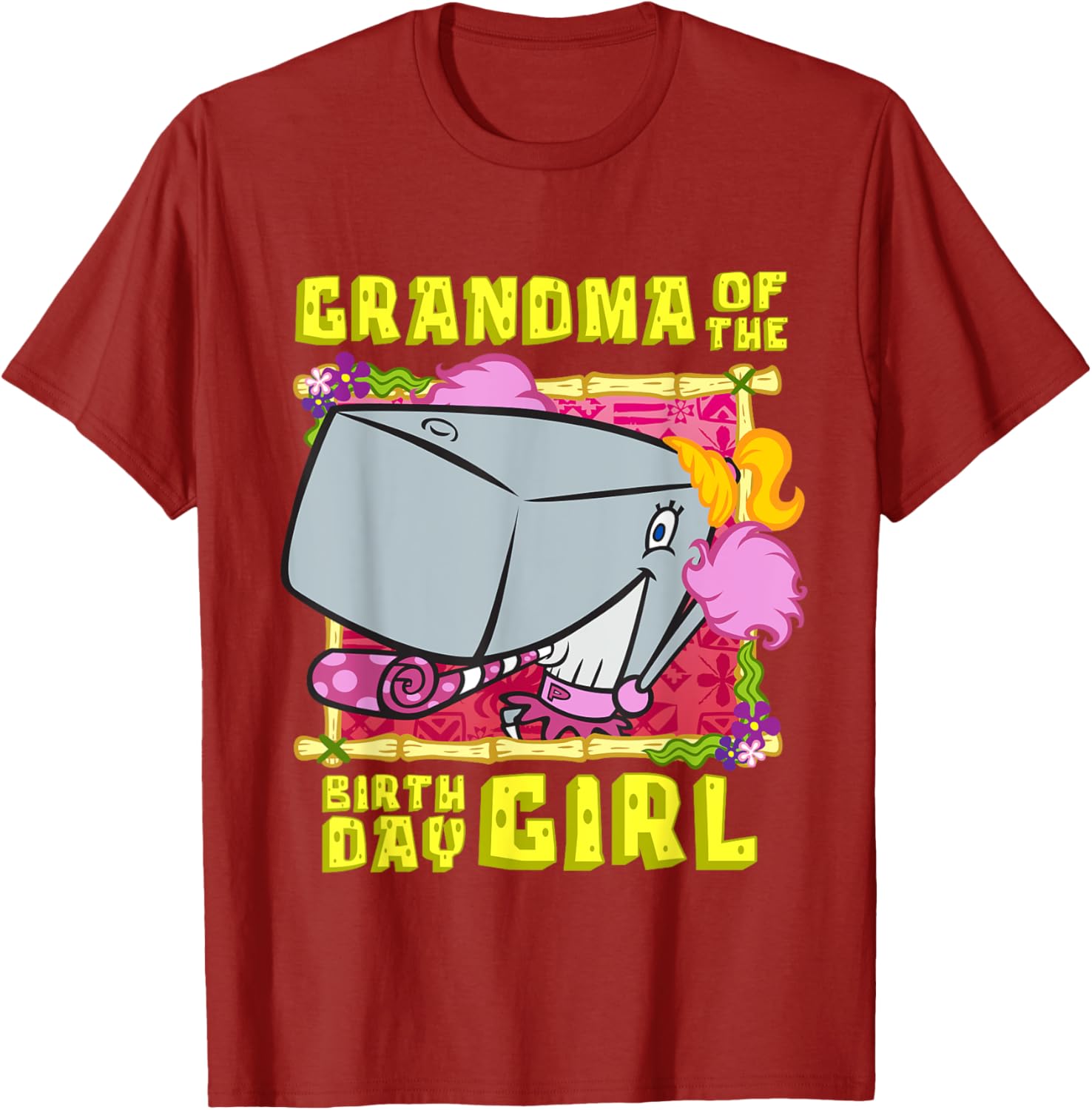 SpongeBob Pearl Grandma T-Shirt for Birthday Girls - Fun Grandmother Gift - 16