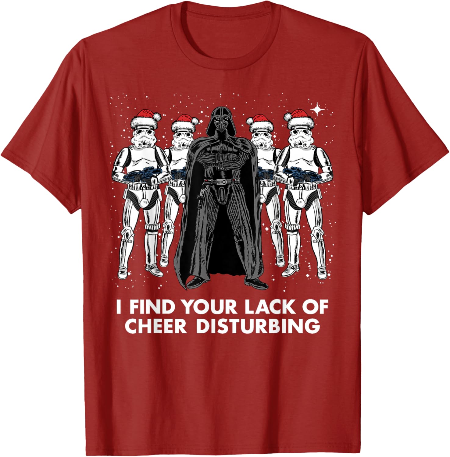Star Wars Vader Trooper Christmas Cheer Graphic T-Shirt for Fans - 7
