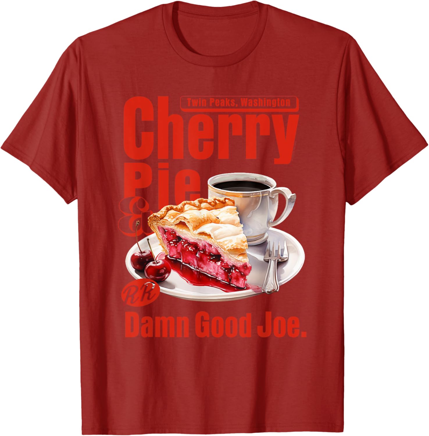 Twin Peaks Cherry Pie and Joe's Diner T-Shirt – Iconic TV Show Apparel - 2