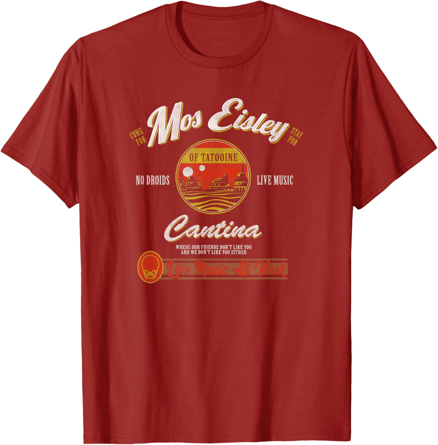 Star Wars Mos Eisley Cantina Live Music T-Shirt for Fans and Collectors - 10