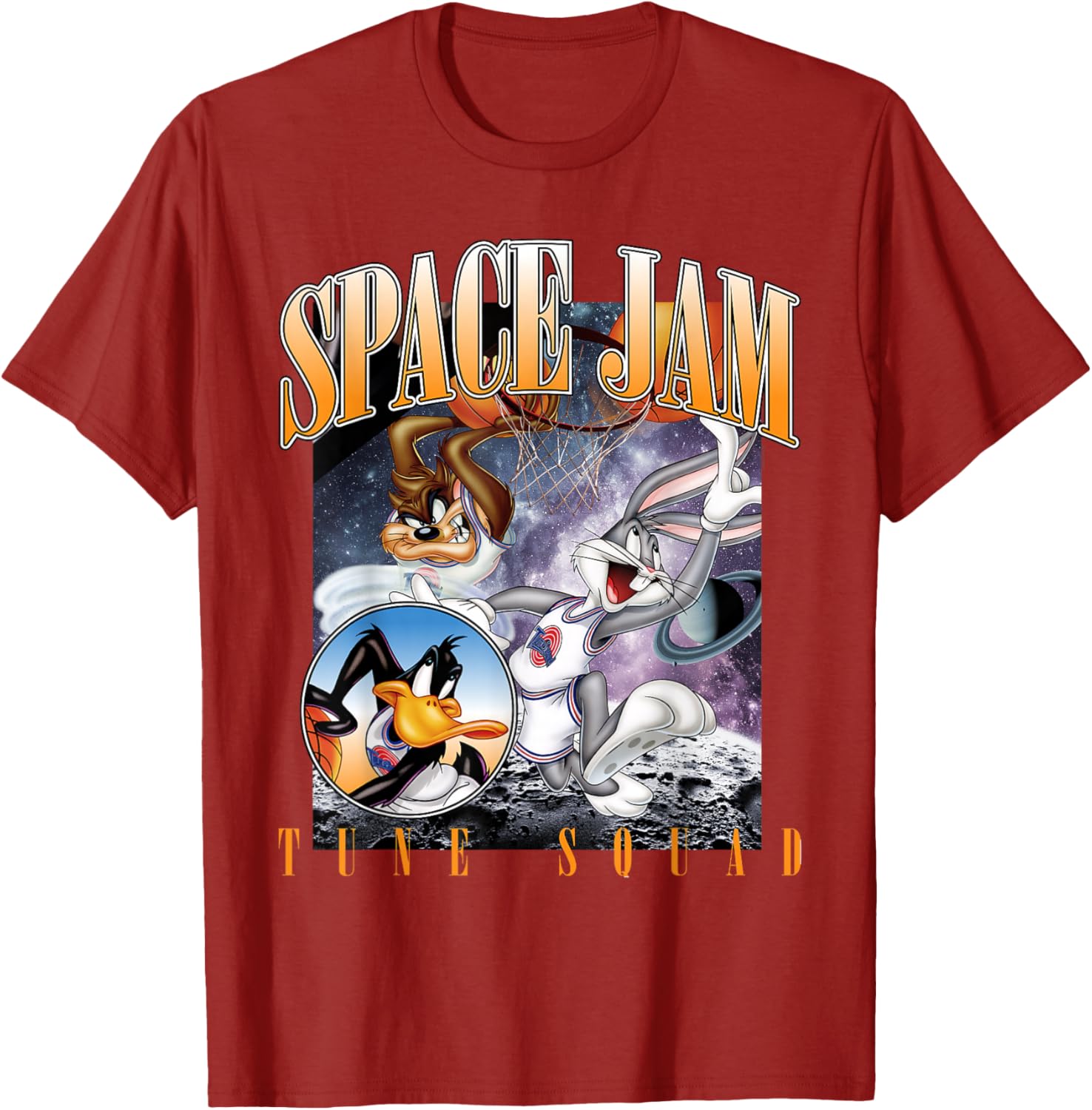 Vintage Space Jam Tune Squad T-Shirt for Fans of Classic Basketball Style - 7