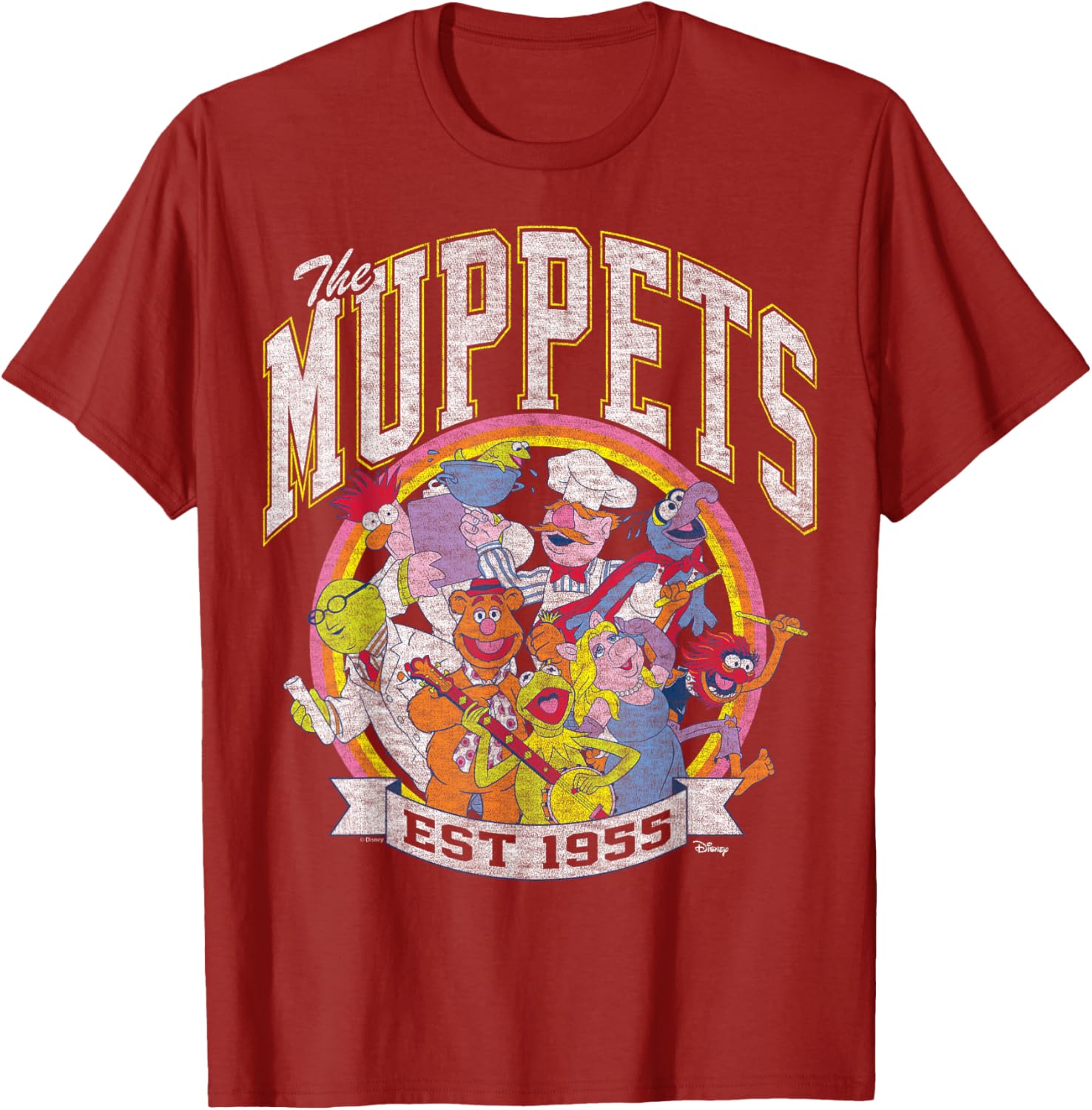 The Muppets Collegiate Group T-Shirt for Fans of Classic Characters - 10