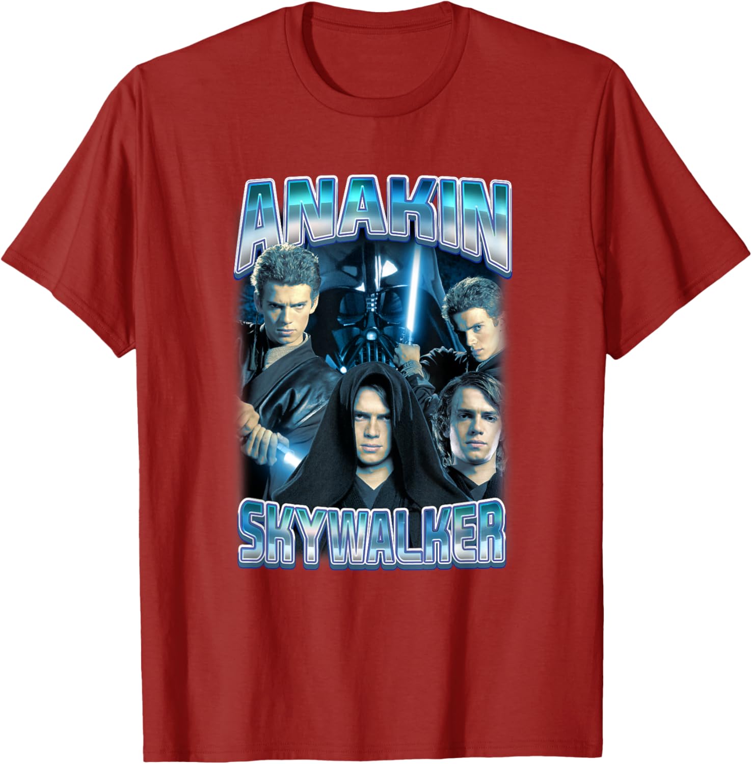 Star Wars Anakin Skywalker Photo Collage T-Shirt for Fans and Collectors - 2