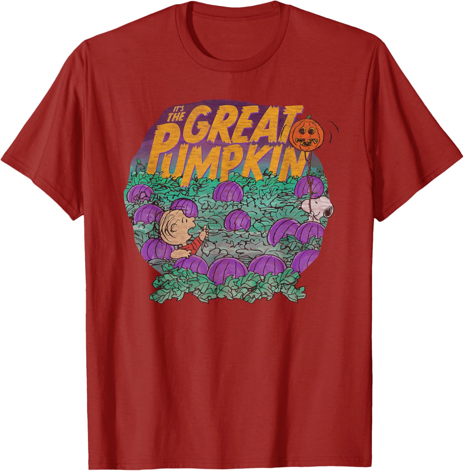 Peanuts Halloween Linus and Snoopy Great Pumpkin T-Shirt for All Ages - 1