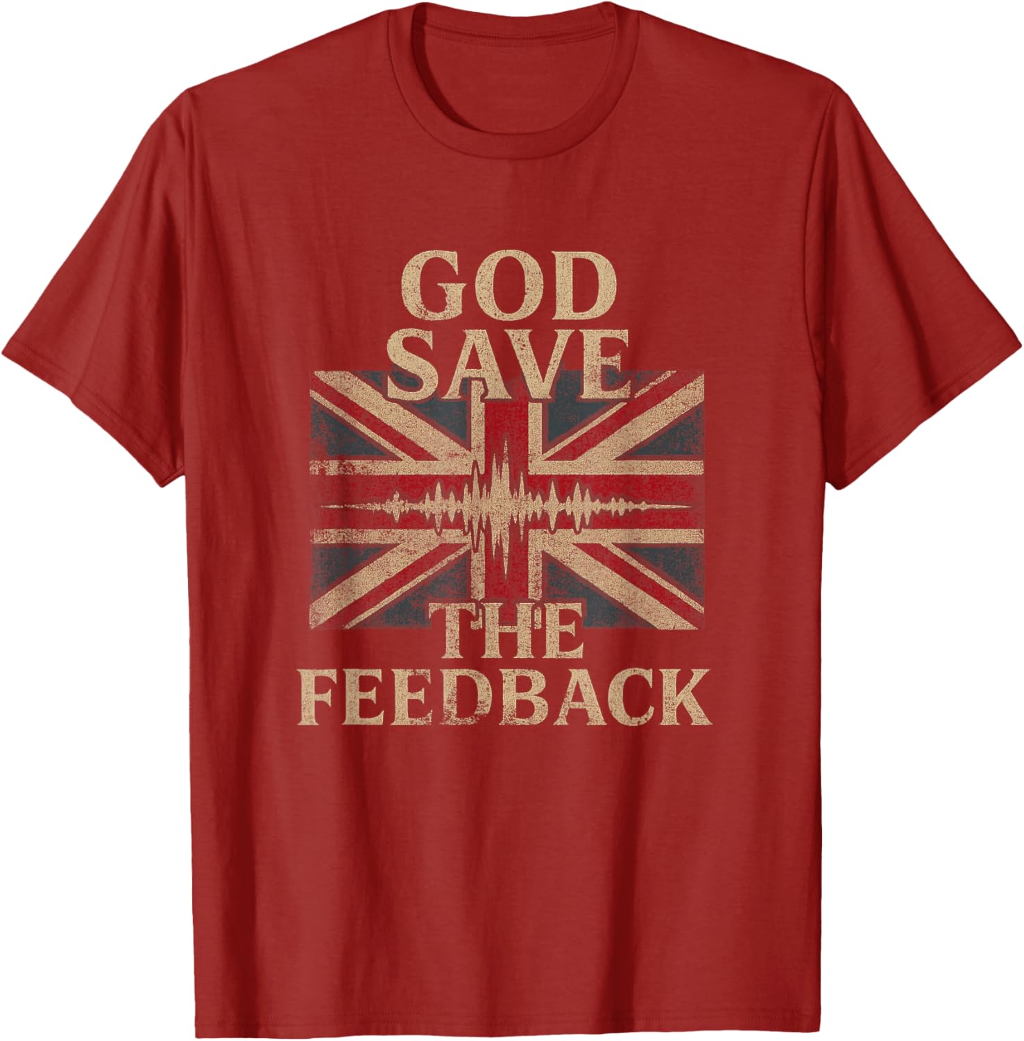 Vintage Punk Rock God Save the Feedback T-Shirt for UK Style Lovers - 1