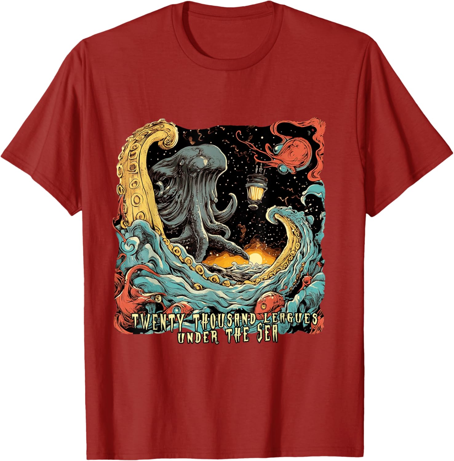 Twenty Thousand Leagues Under the Sea T-Shirt for Nautical Adventure Lovers - 8