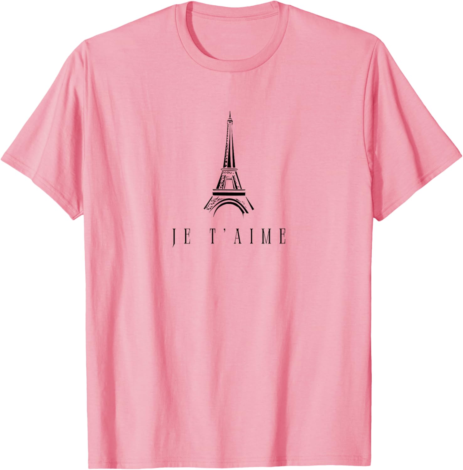 Vintage Eiffel Tower Paris Souvenir T-Shirt Minimalist Style Apparel - 1