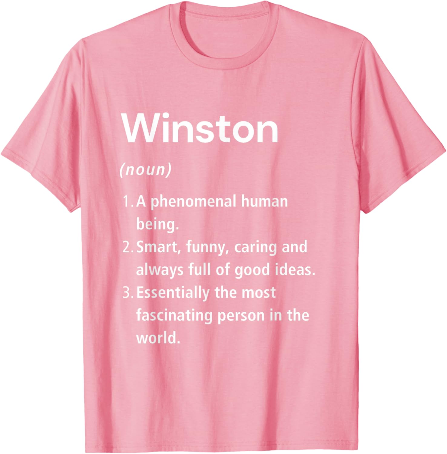 Winston Name Definition Funny Dictionary T-Shirt for Humorous Style - 12