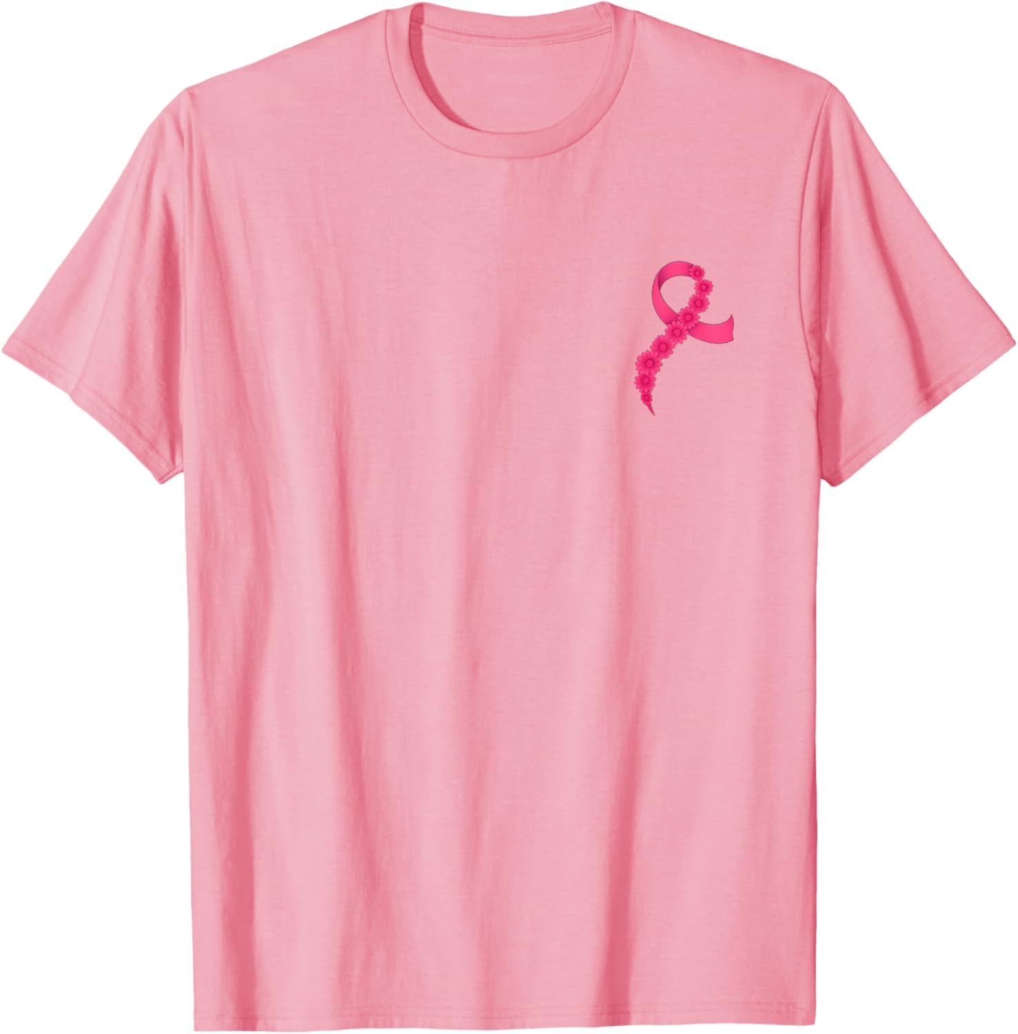 Support Breast Cancer Awareness with Pink Ribbon T-Shirt for Men and Women - 16