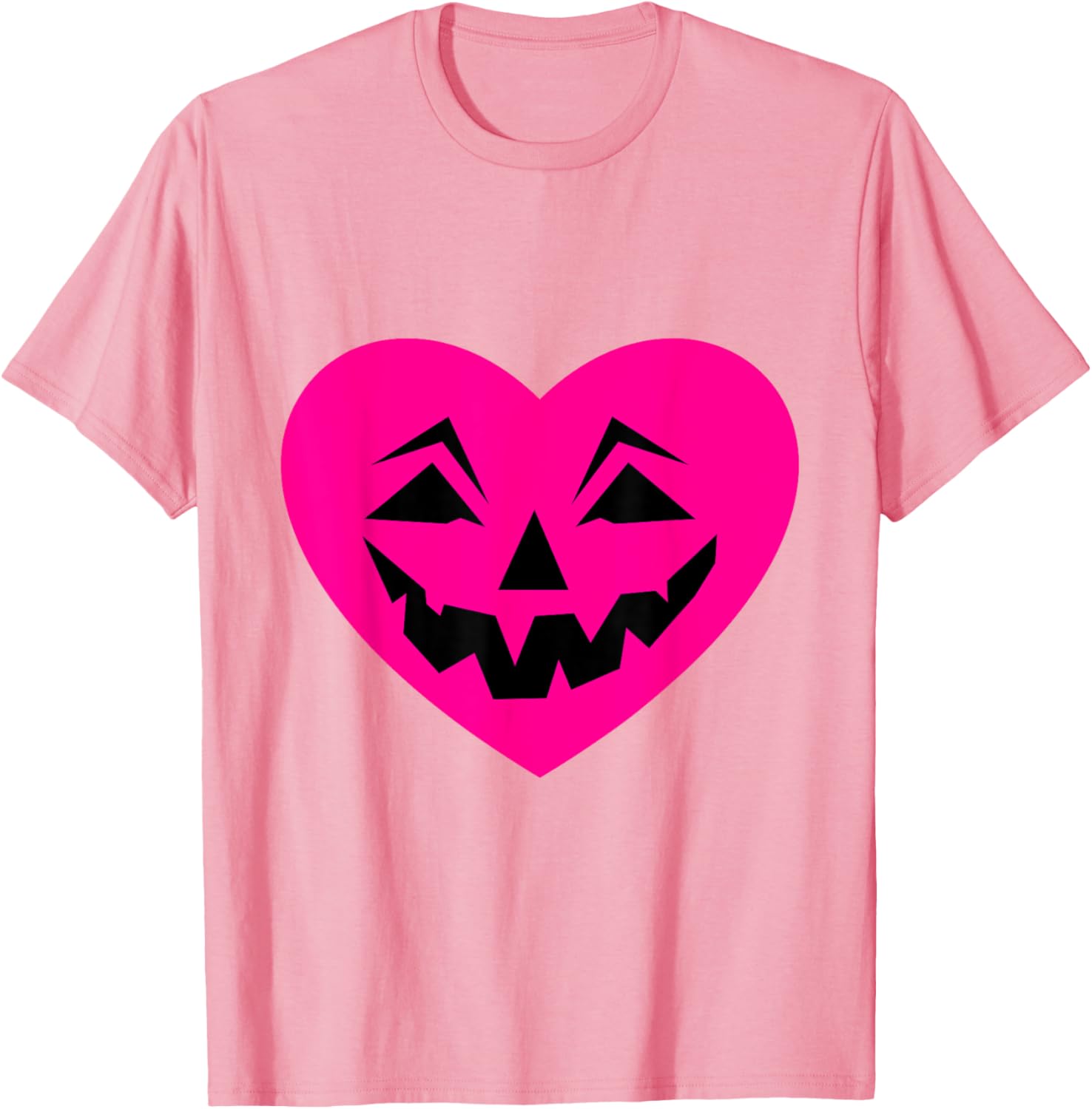 Pink Halloween Heart Goth T-Shirt for Creepy Ominous Valentine Style - 24