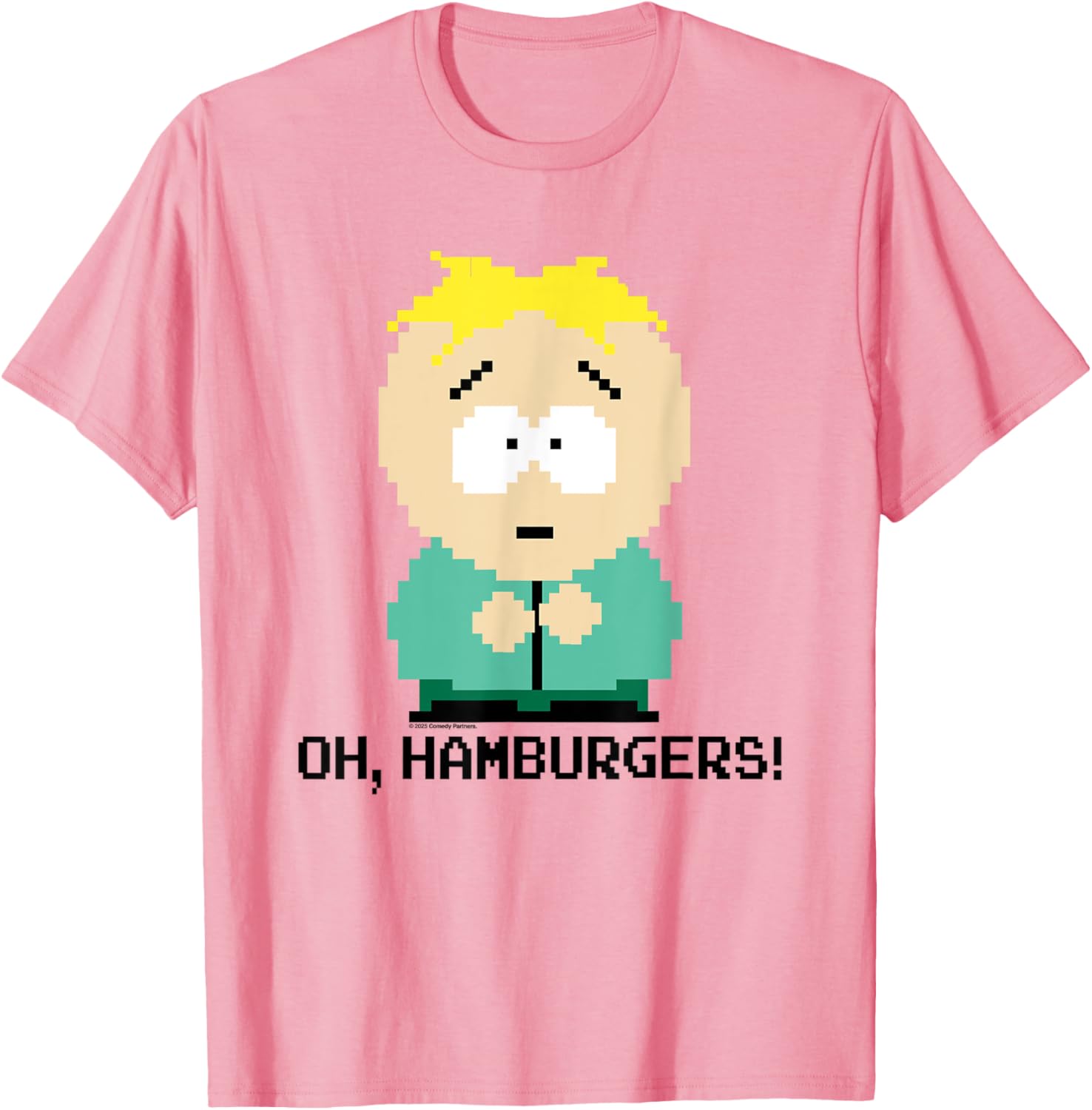 South Park Butters Oh Hamburgers Pixel Art T-Shirt for Fans - 5