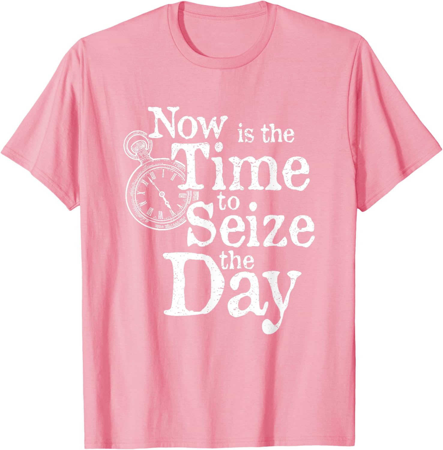 Seize the Day Motivational Quote T-Shirt for Back to School Fun - 1