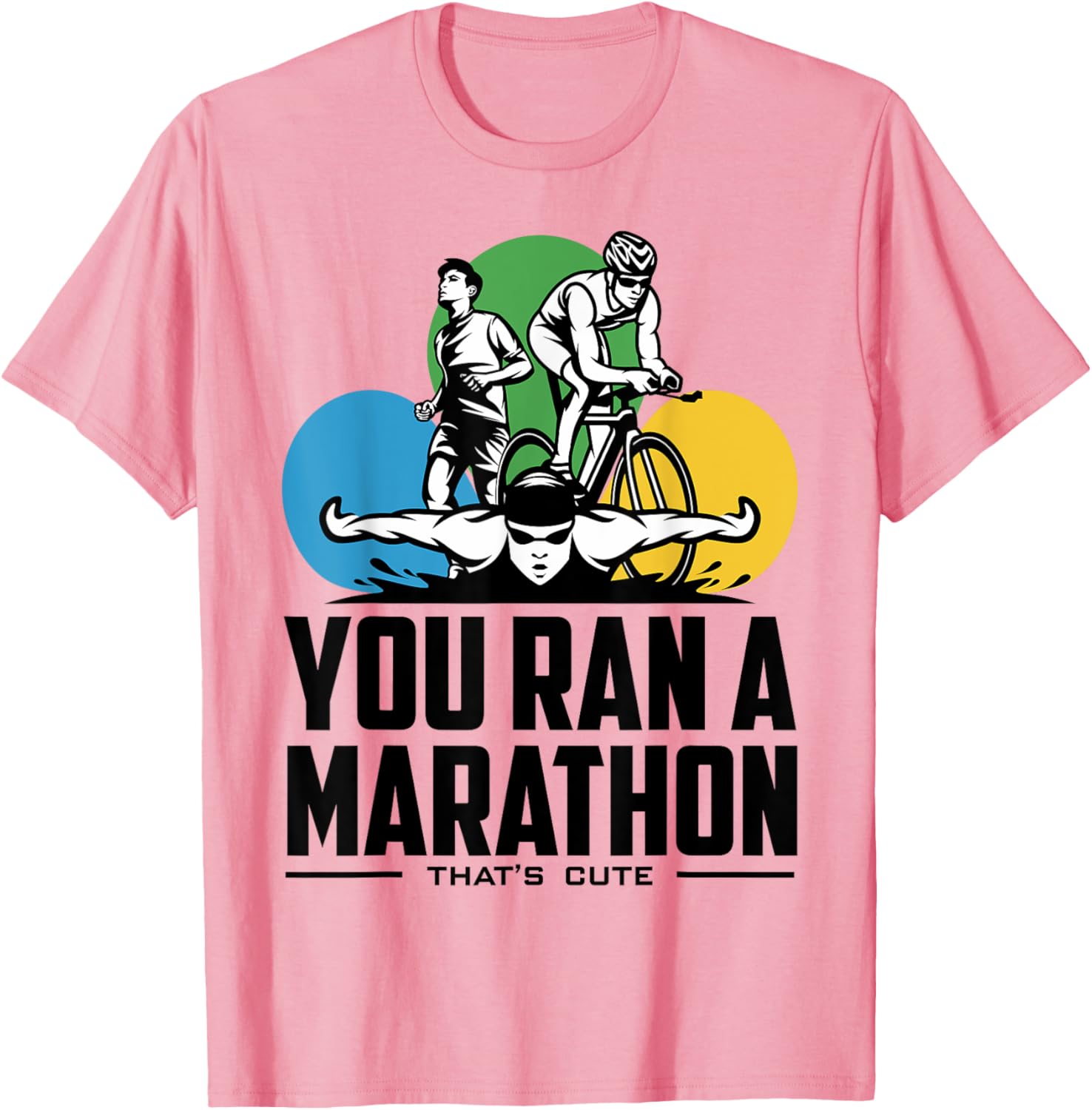 Triathlon Marathoners T-Shirt for Proud Runners | Fun Fitness Tee - 3