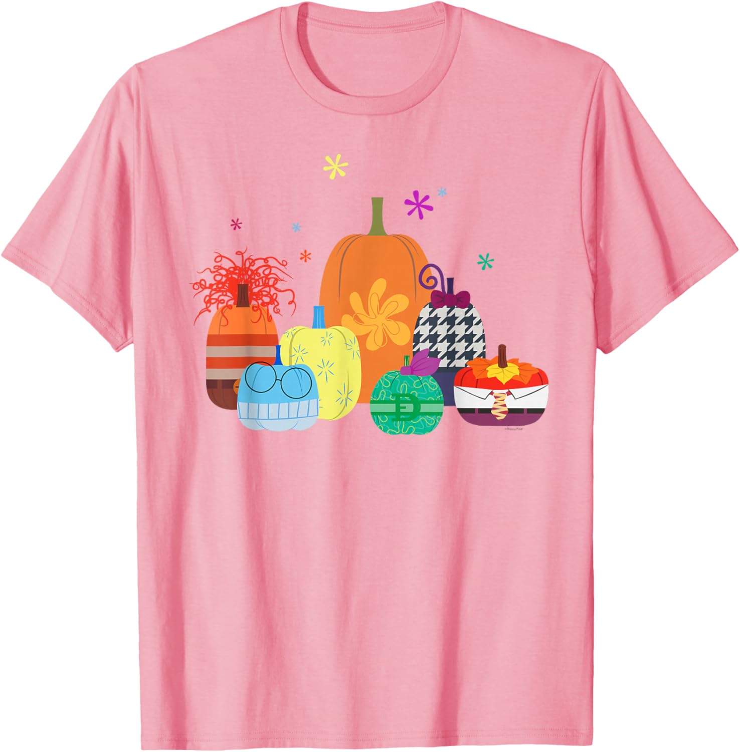Disney Pixar Inside Out 2 Halloween Pumpkin Group T-Shirt for Fun Celebrations - 7