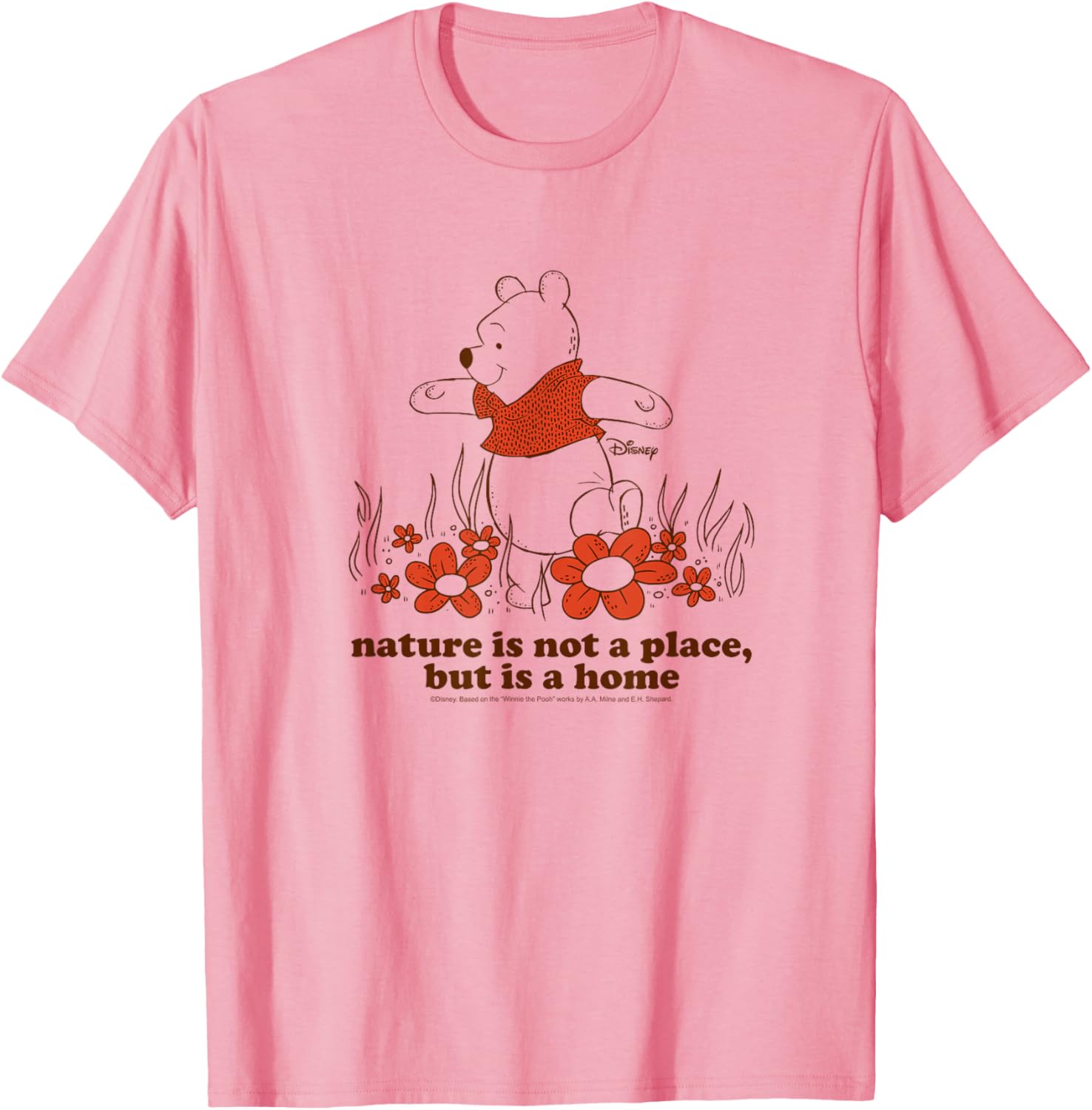 Winnie The Pooh Nature T-Shirt Cozy Home Inspired Apparel for All - 5