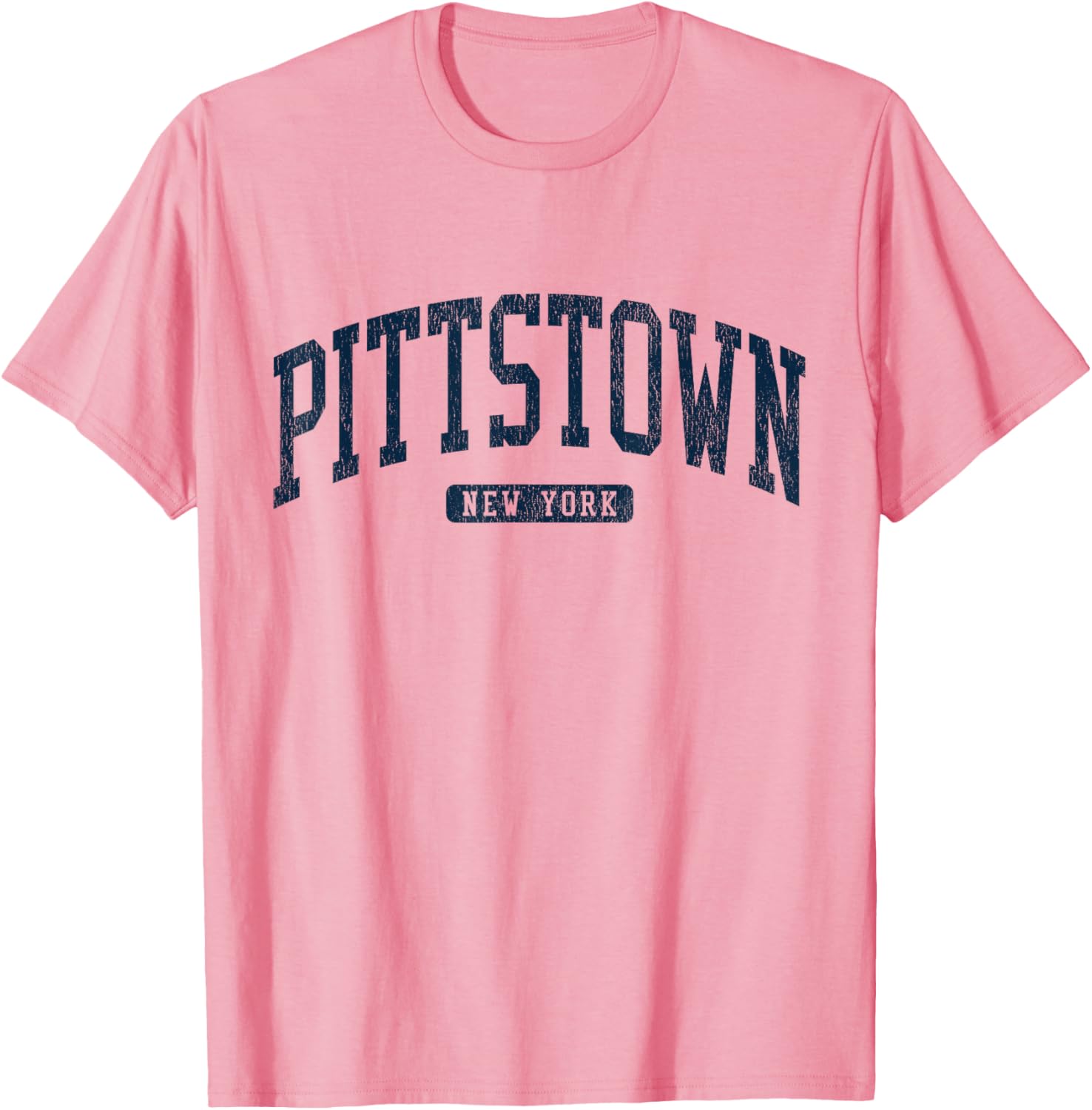 Pittstown NY College Style Blue T-Shirt for Students and Alumni - 9