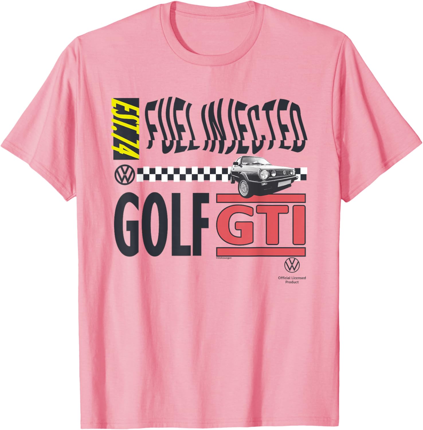 Volkswagen Golf GTI Retro 90s Fuel Injected T-Shirt for Car Enthusiasts - 7