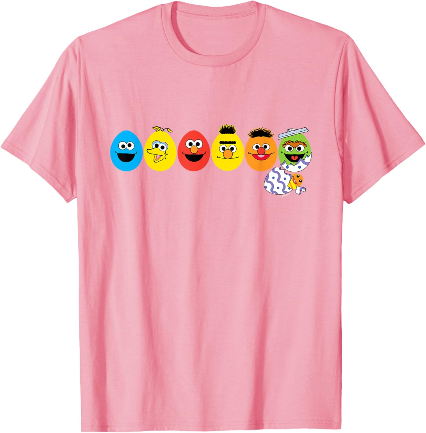 Sesame Street Easter Eggs Characters T-Shirt for Kids and Adults - 7