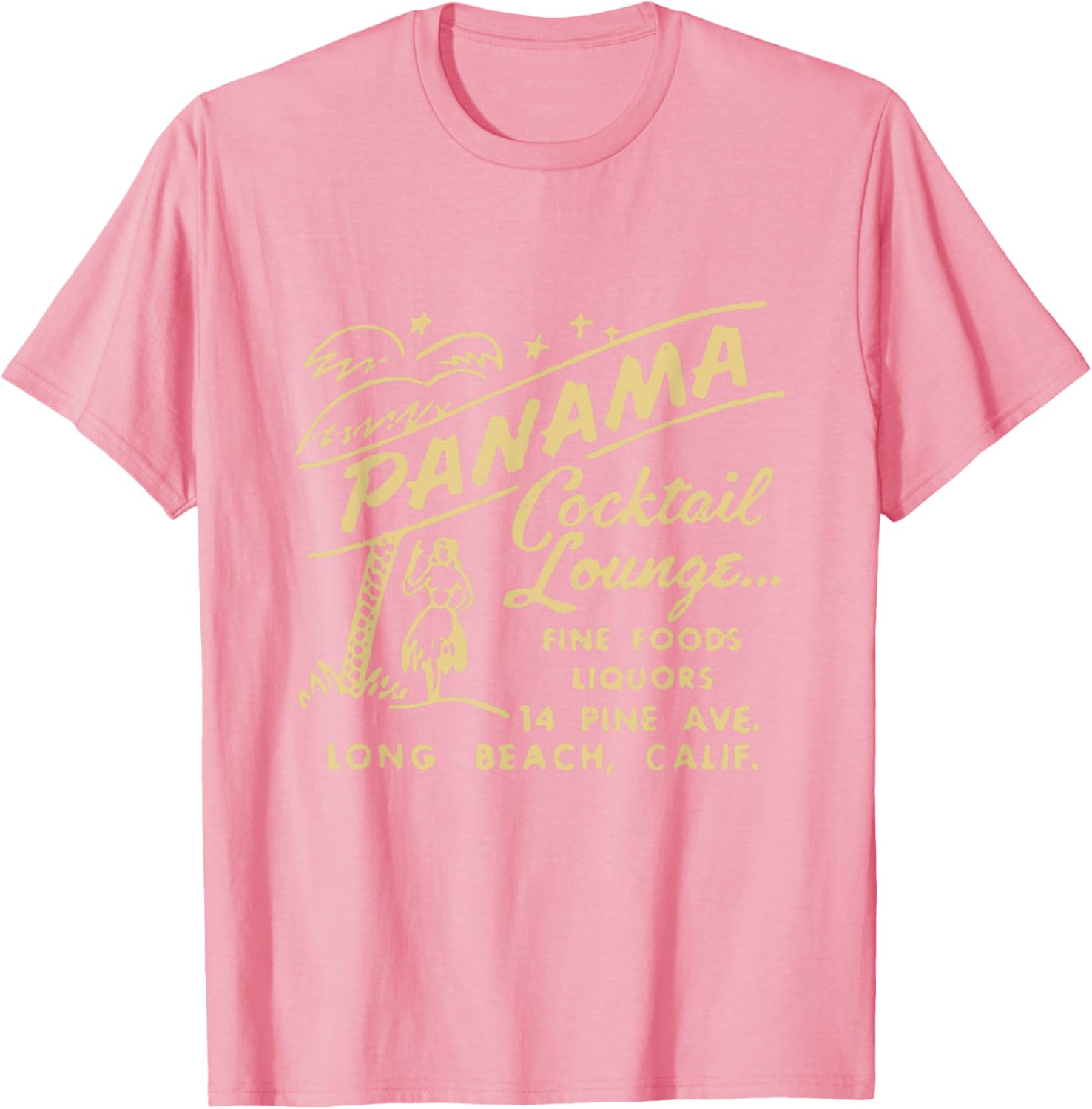 Panama Cocktail Lounge Unisex T-Shirt for Men and Women in Long Beach CA - 15