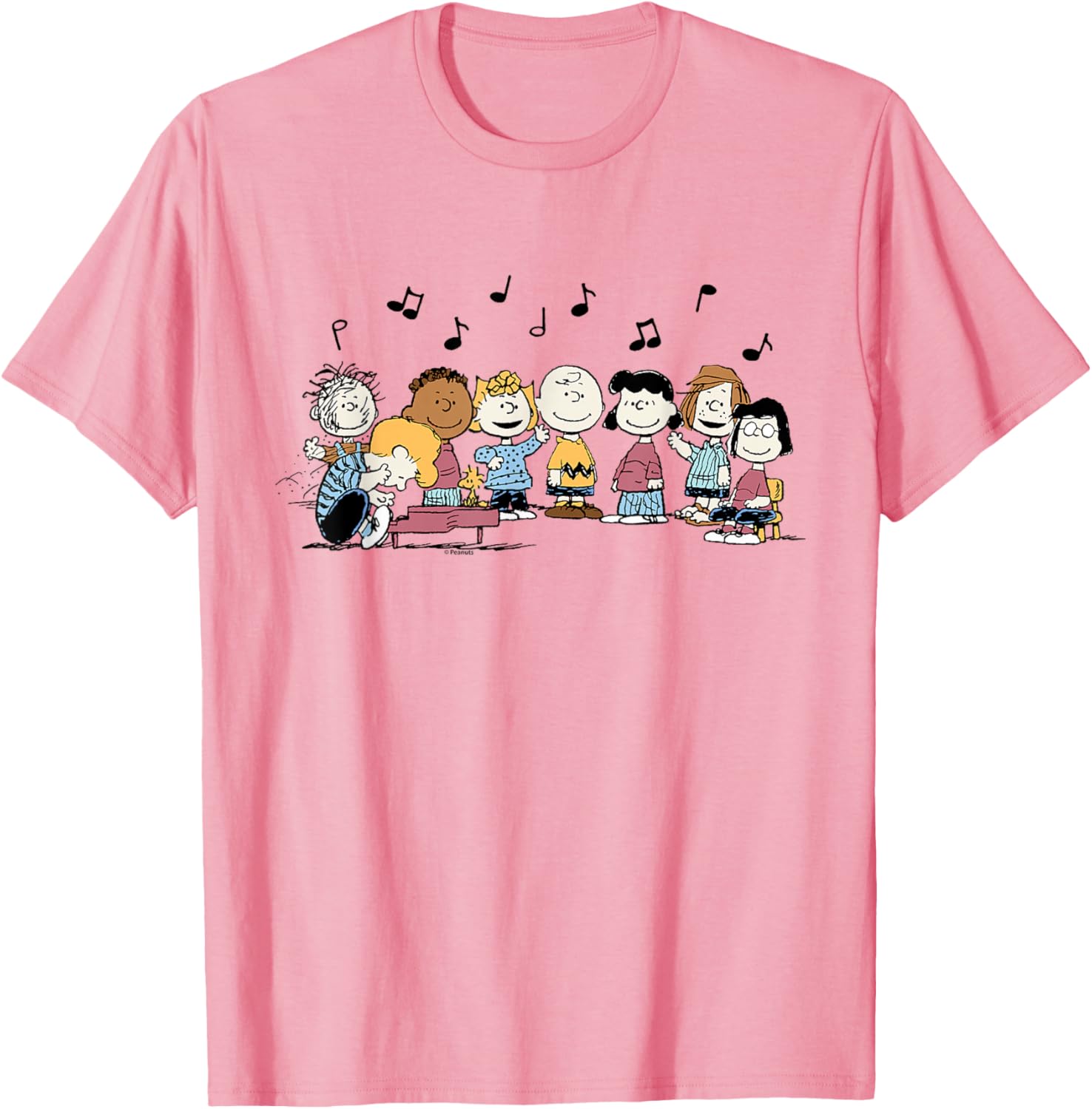 Peanuts Character Music T-Shirt featuring Charlie Brown and Friends - 2
