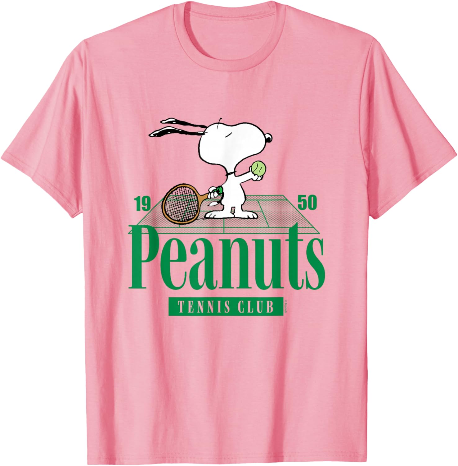Peanuts Tennis Club T-Shirt for Fans of Classic Cartoon Style - 6