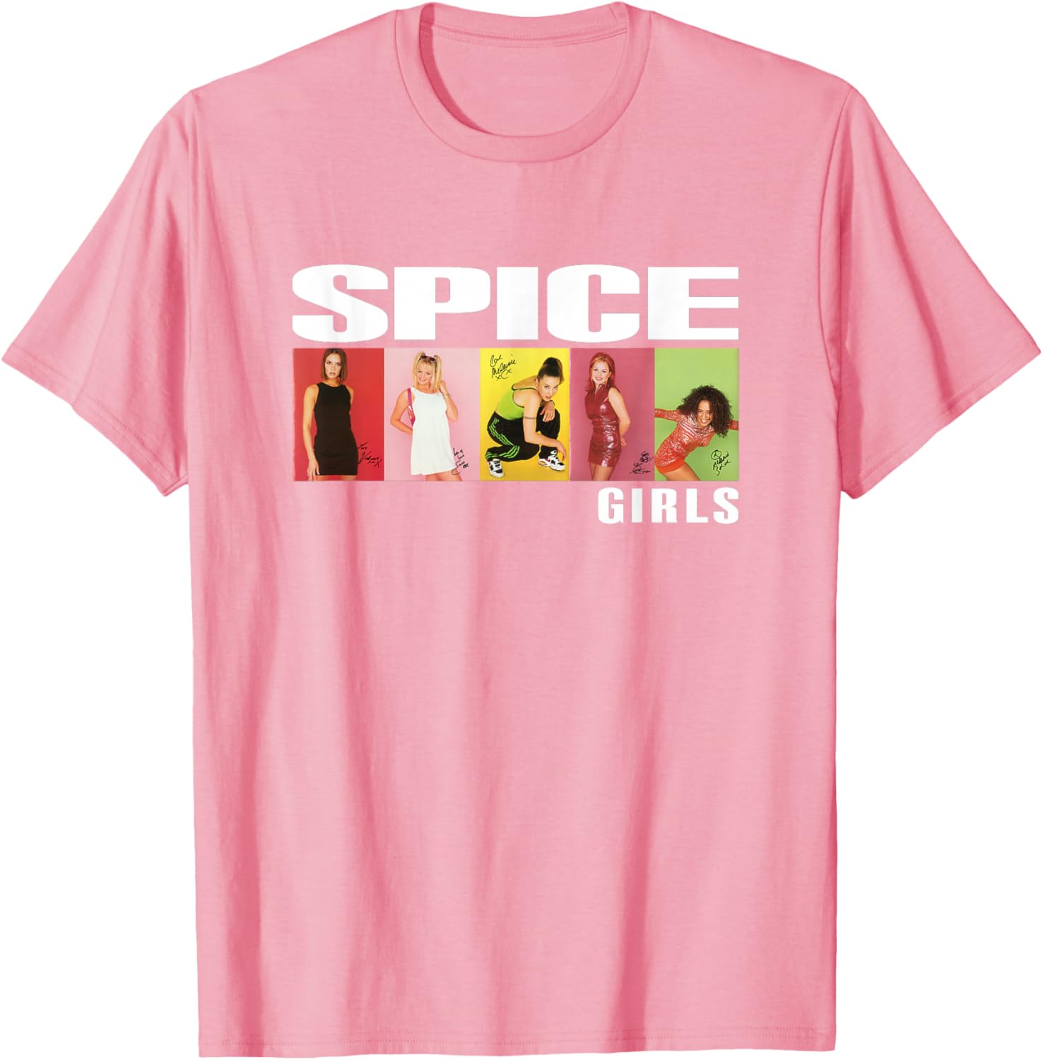 Official Spice Girls Photo Block T-Shirt for Stylish Fans - 5
