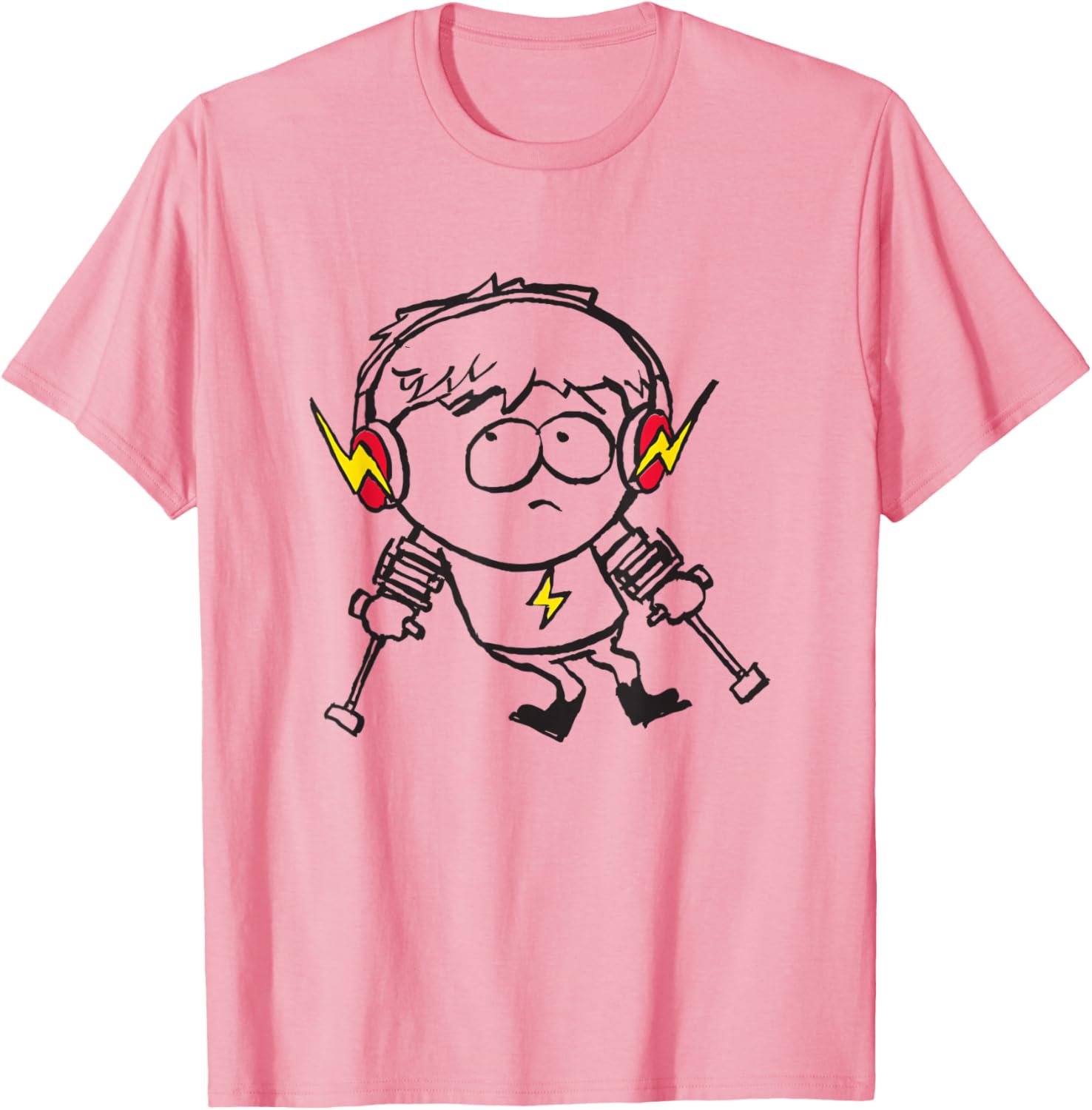 South Park Fast Jimmy Line Art T-Shirt - Fun Graphic Tee for Fans - 4