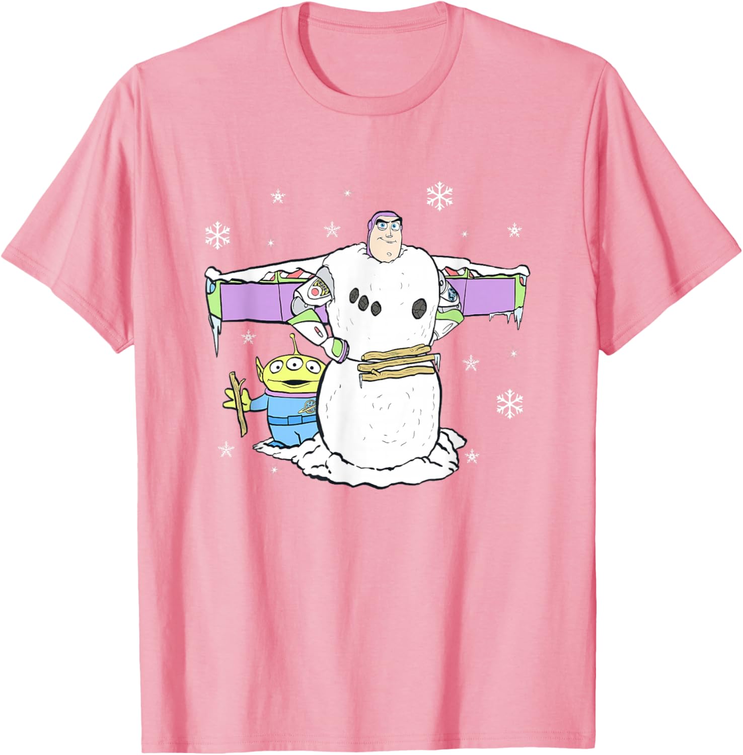 Disney Pixar Toy Story Christmas Buzz Snowman Logo T-Shirt for Kids - 5