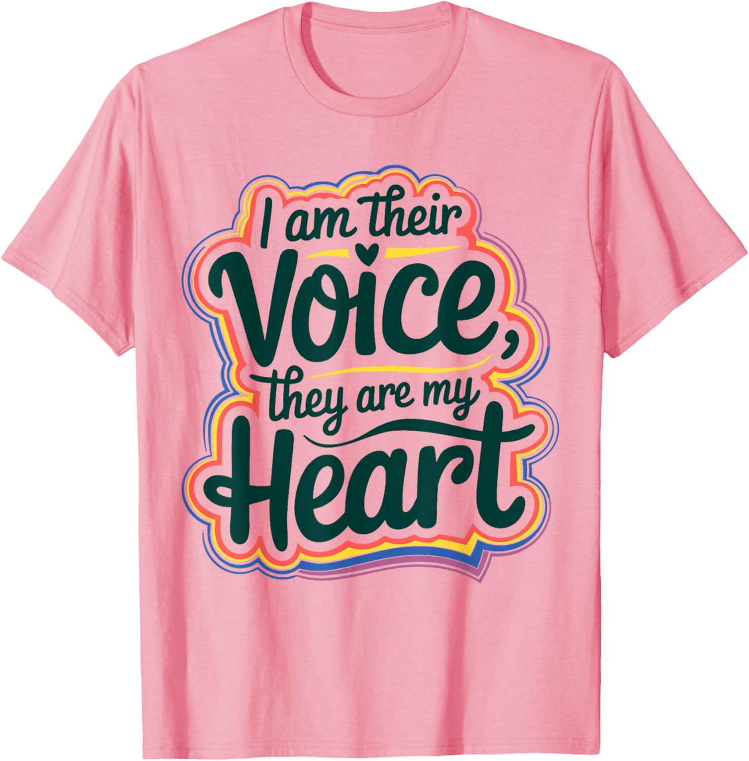 I Am Their Voice They Are My Heart Special Ed Teacher T-Shirt Gift - 2