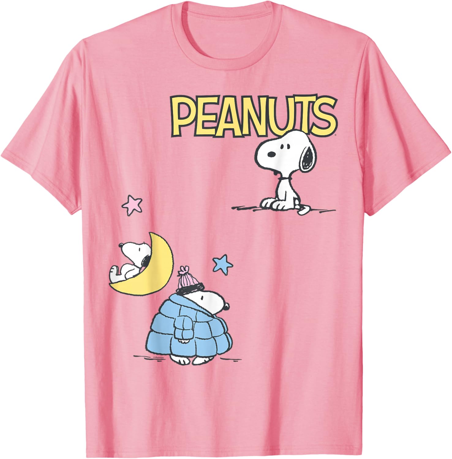 Snoopy Patchwork Puffer Jacket T-Shirt for Fun Fashion Lovers - 6