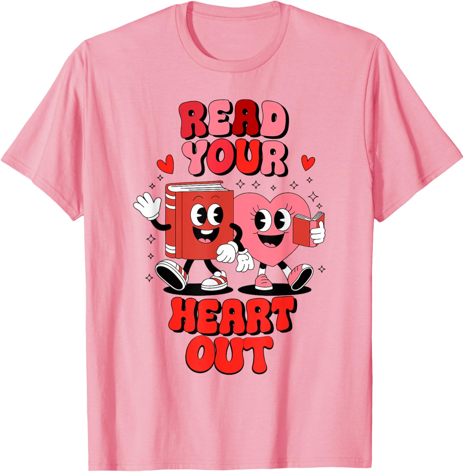 Valentine's Day Bookworm Librarian T-Shirt for Book Lovers - 9