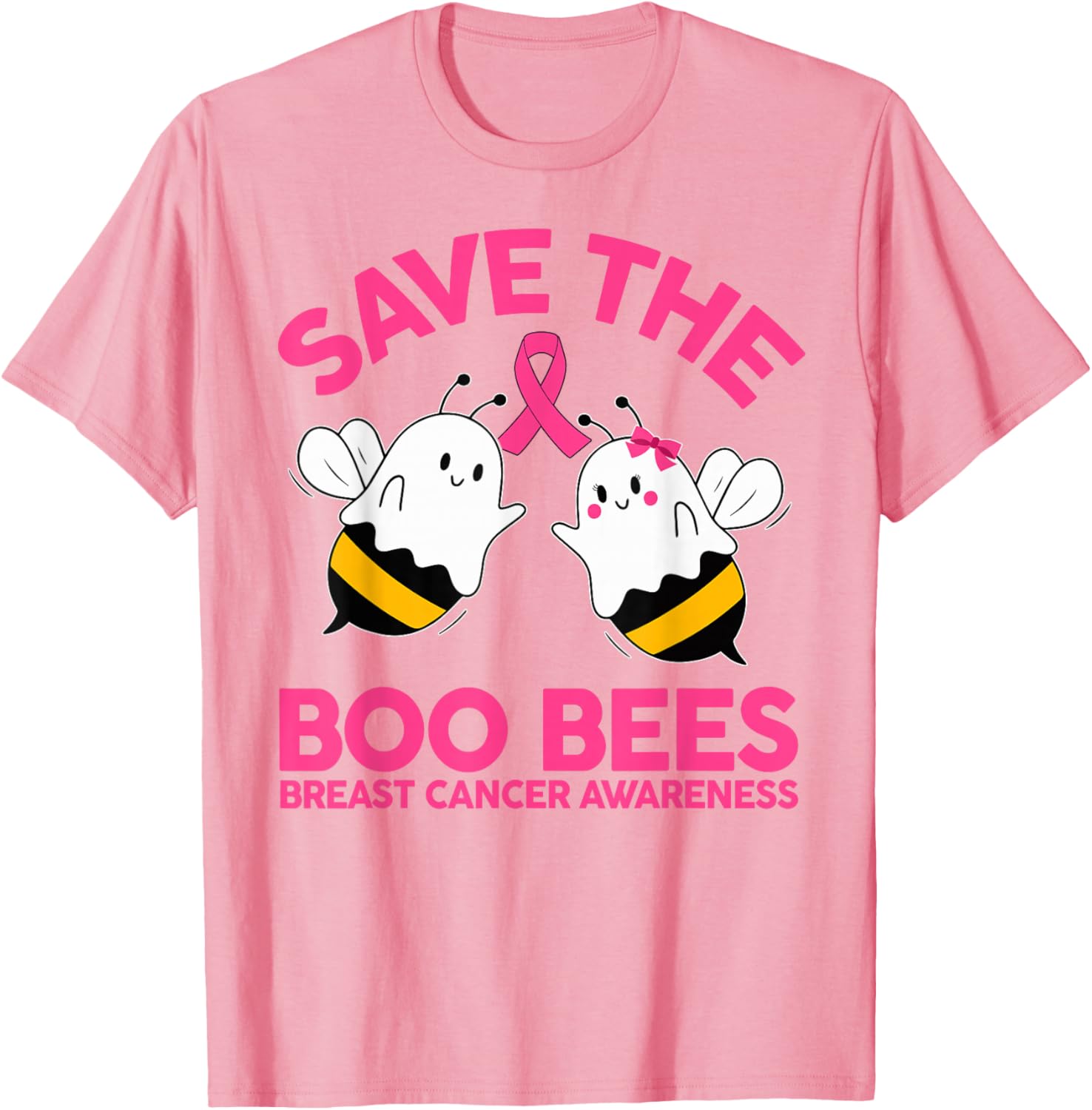 Save The Boobees Breast Cancer Halloween T-Shirt for Women - 5