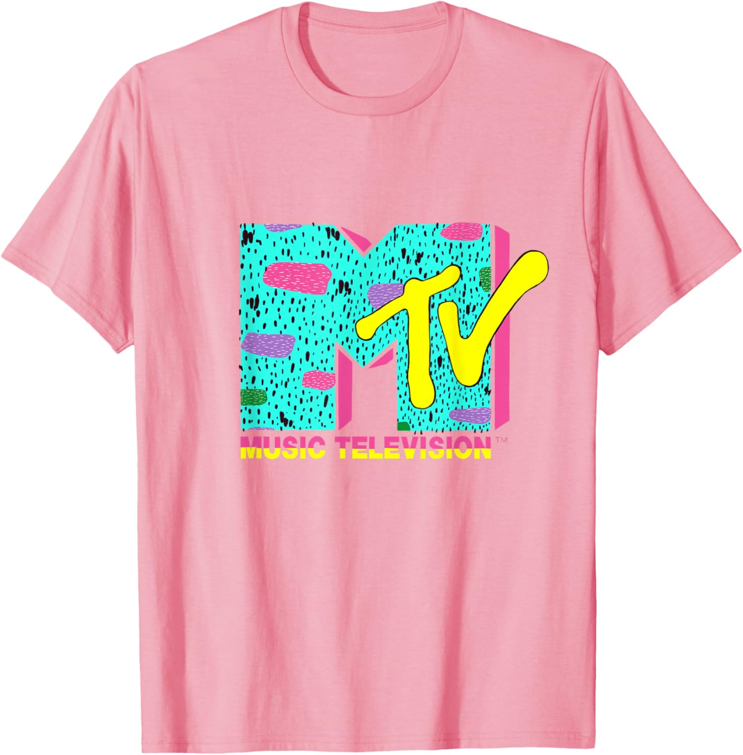 Vibrant Mademark x MTV Logo T-Shirt with Funky Design for Enthusiasts - 1