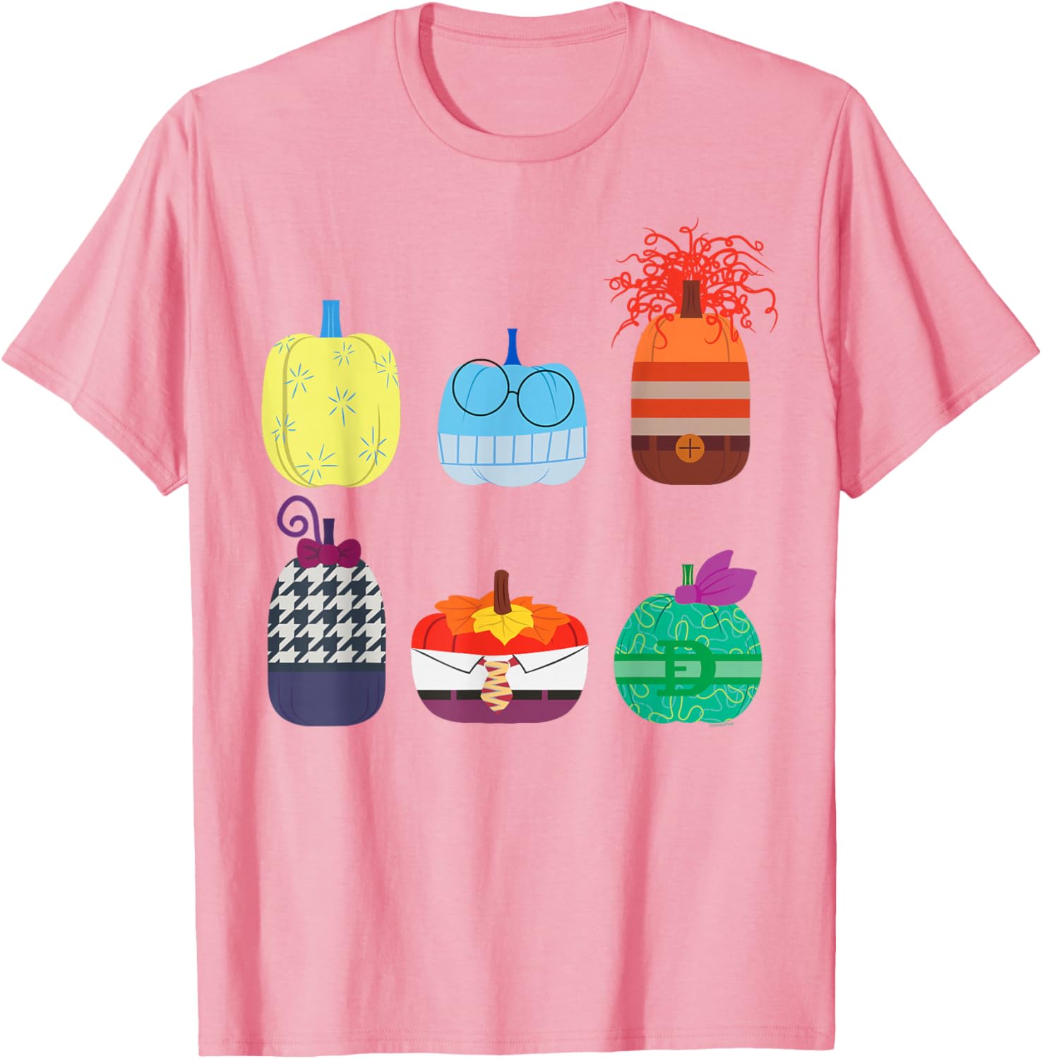 Inside Out 2 Halloween Pumpkin Grid T-Shirt for Fun Fall Fashion - 25